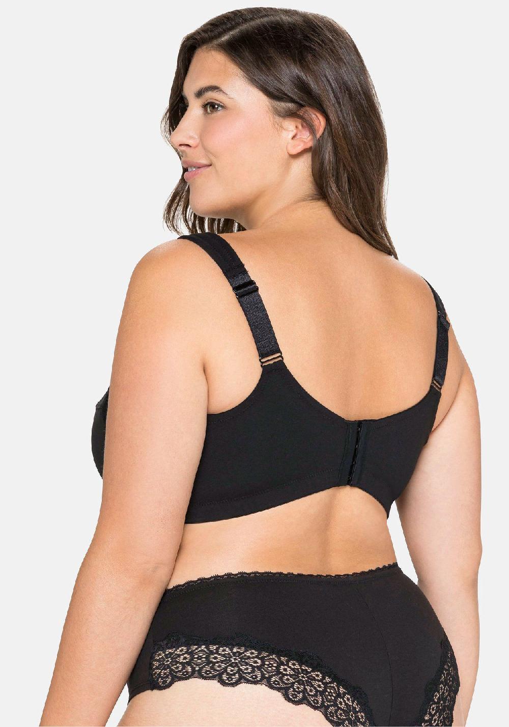 Sheego BH Ohne Bügel Mit Seitlichem Spitzenbesatz