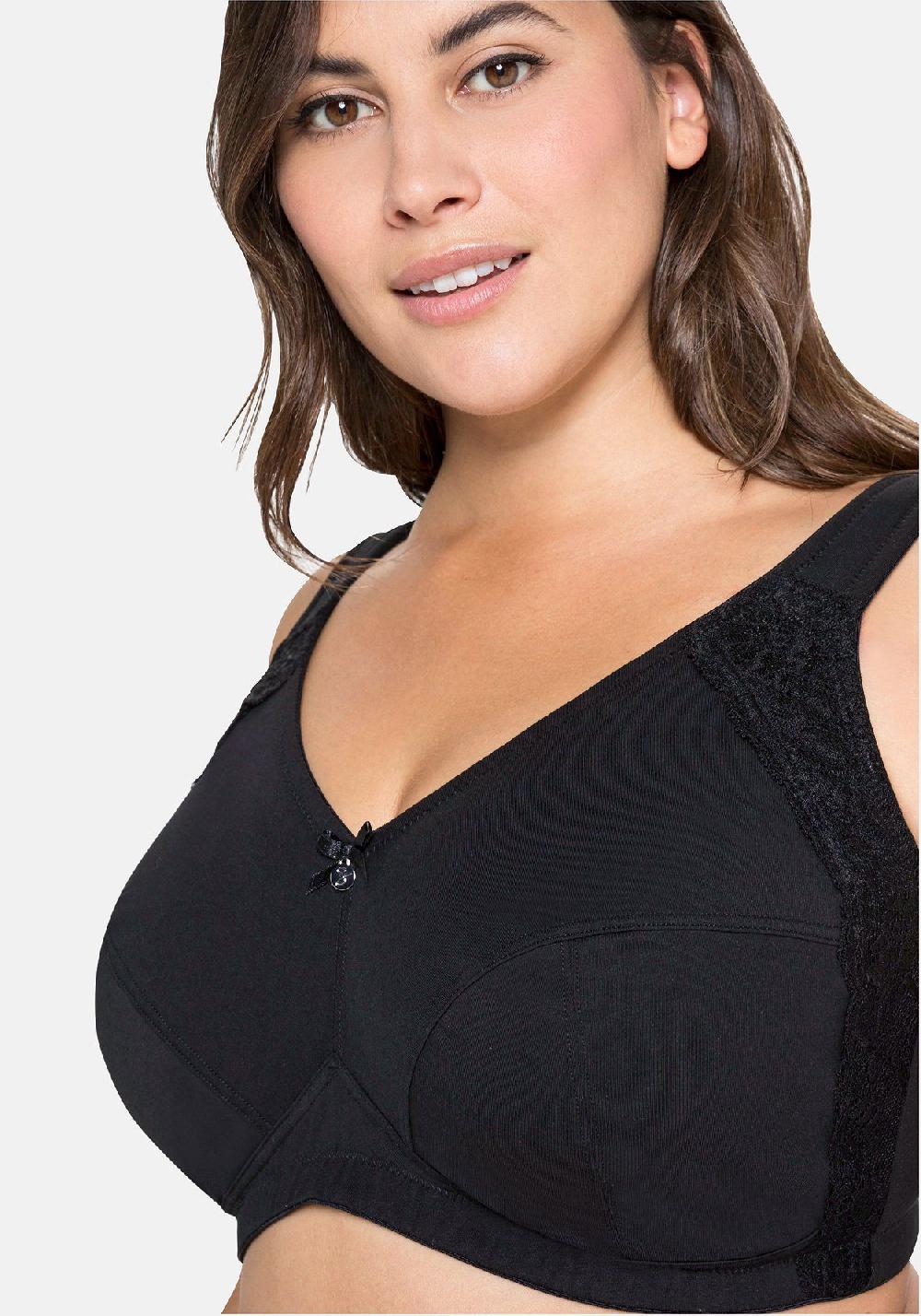 Sheego BH Ohne Bügel Mit Seitlichem Spitzenbesatz