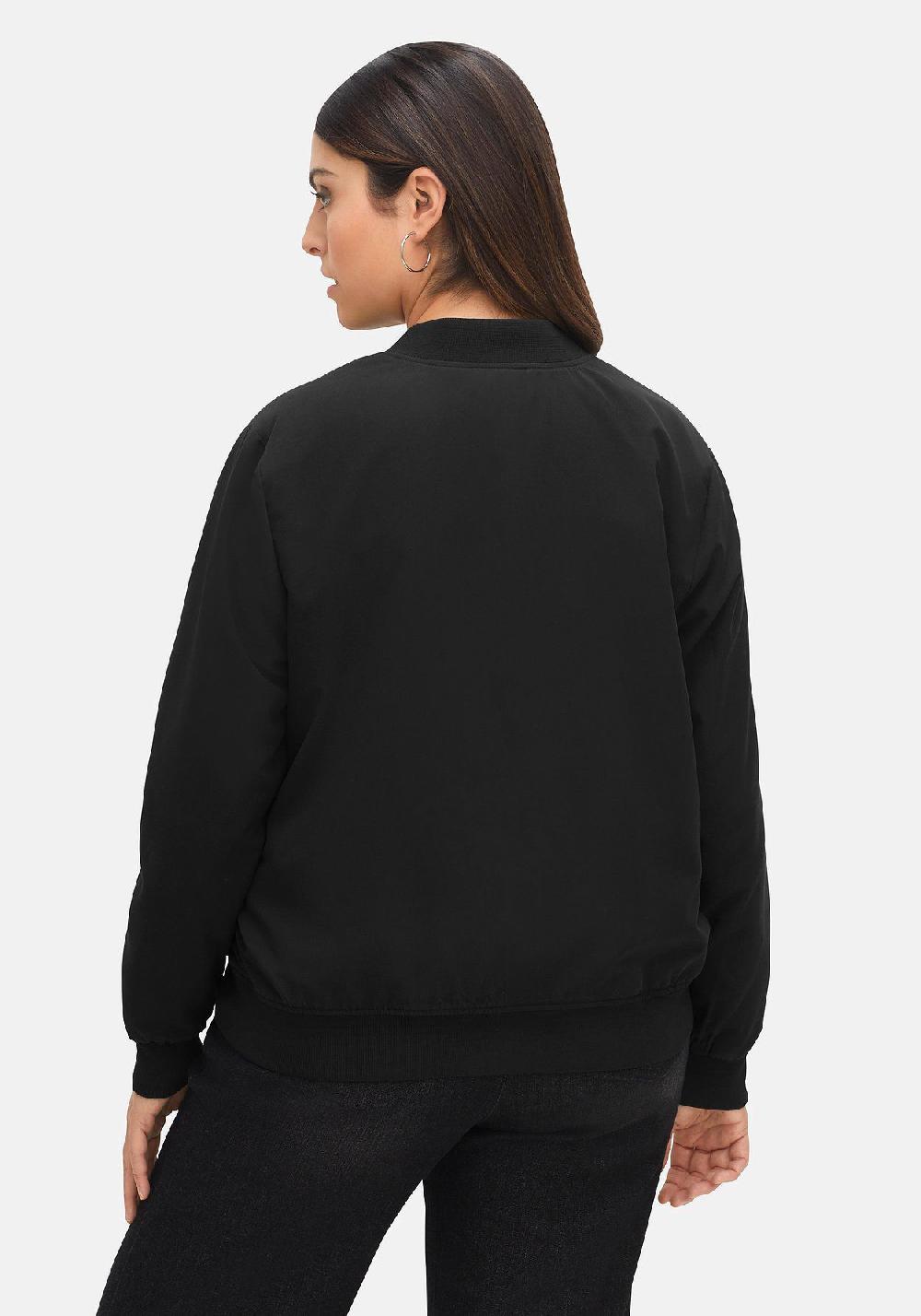 Sheego Blouson Mit Rippbündchen Und Reißverschluss