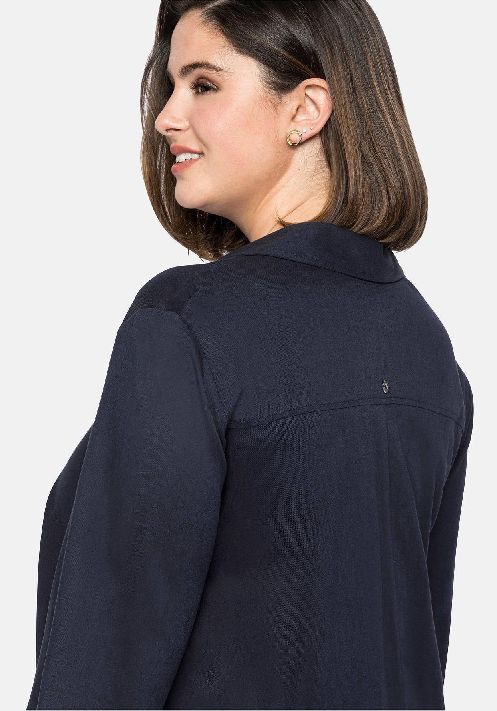 Sheego Bluse Mit Asymmetrischem Saum In Zipfelform