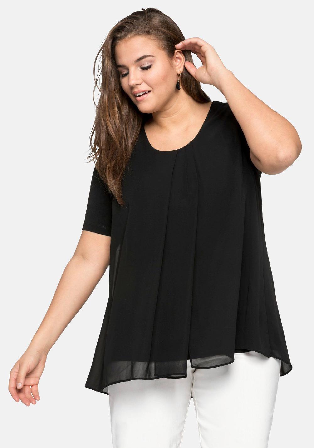 Sheego Blusenshirt Im Lagenlook