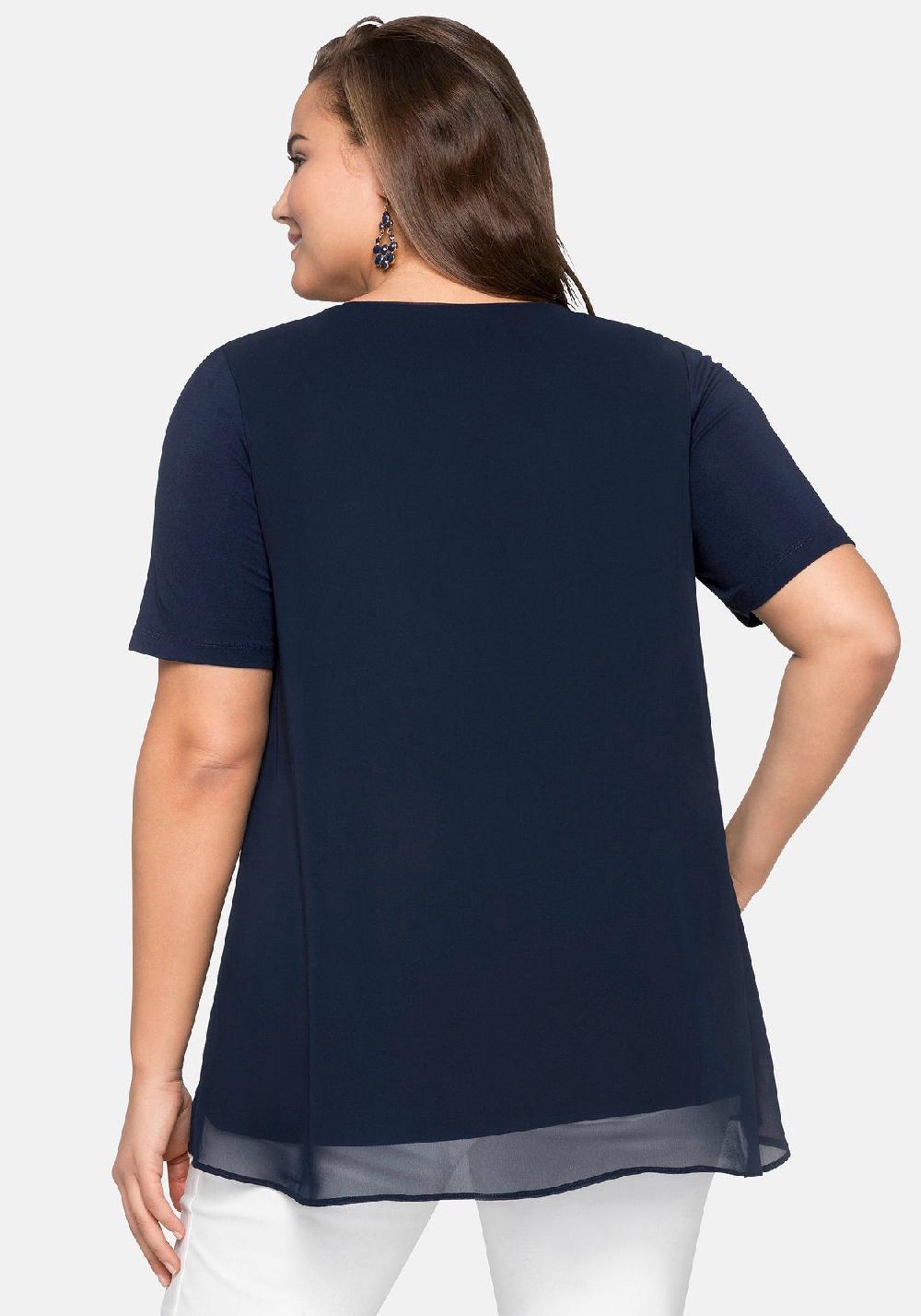 Sheego Blusenshirt Im Lagenlook