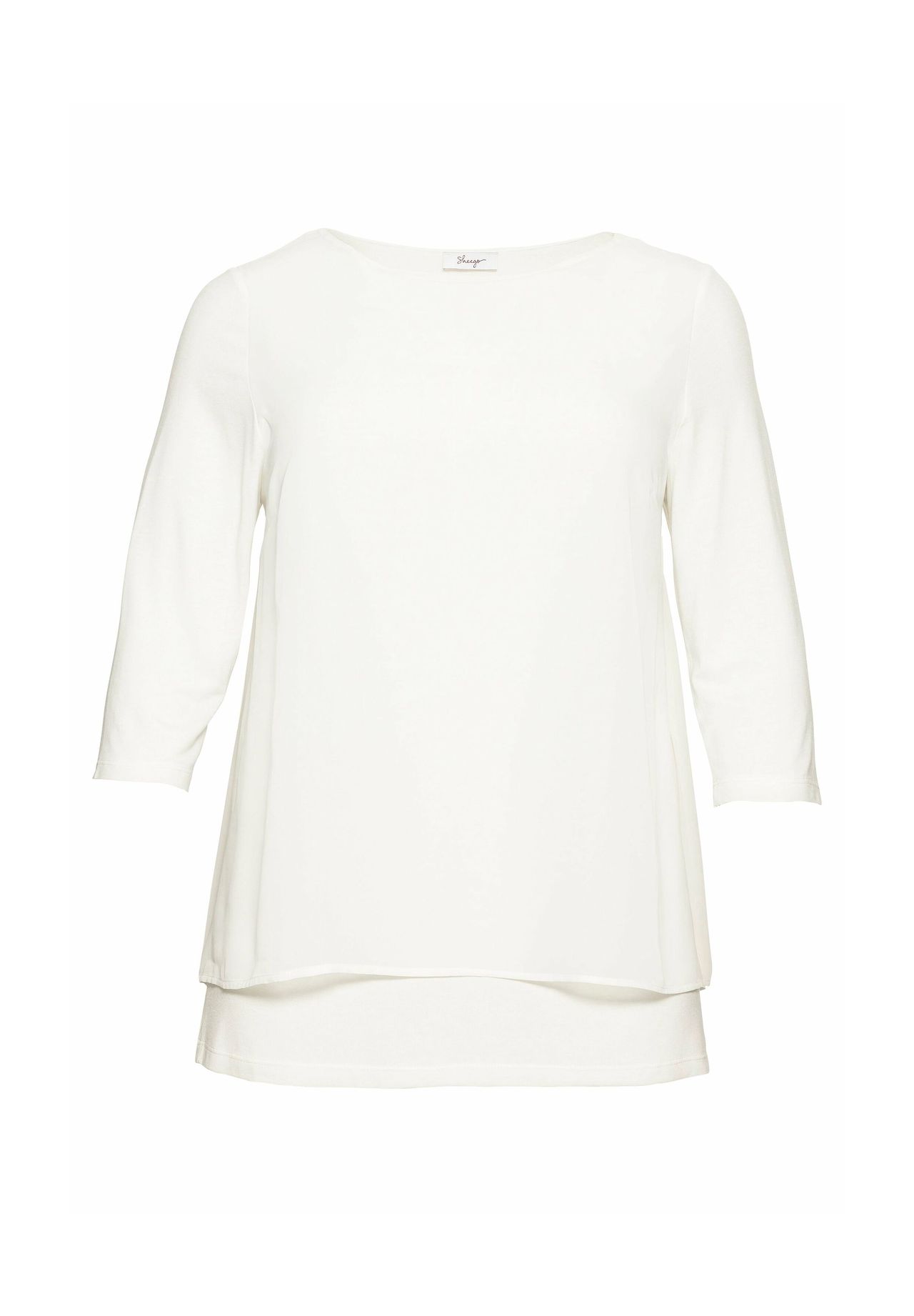 sheego Blusenshirt in leichter A-Linie mit Zipfelsaum
