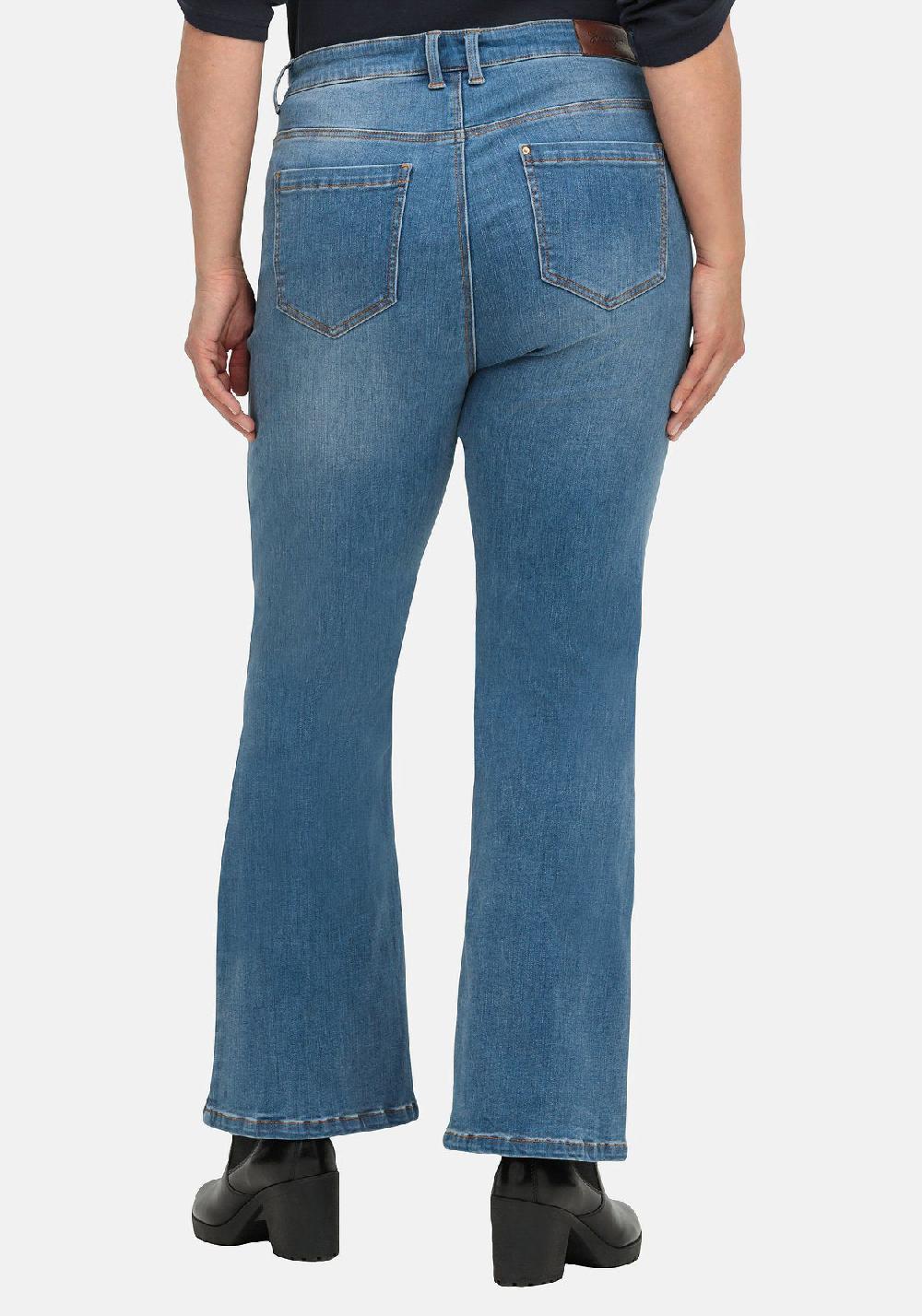 Sheego Bootcut Stretch-Jeans Mit Bodyforming-Effekt Mit Bodyforming-Effekt