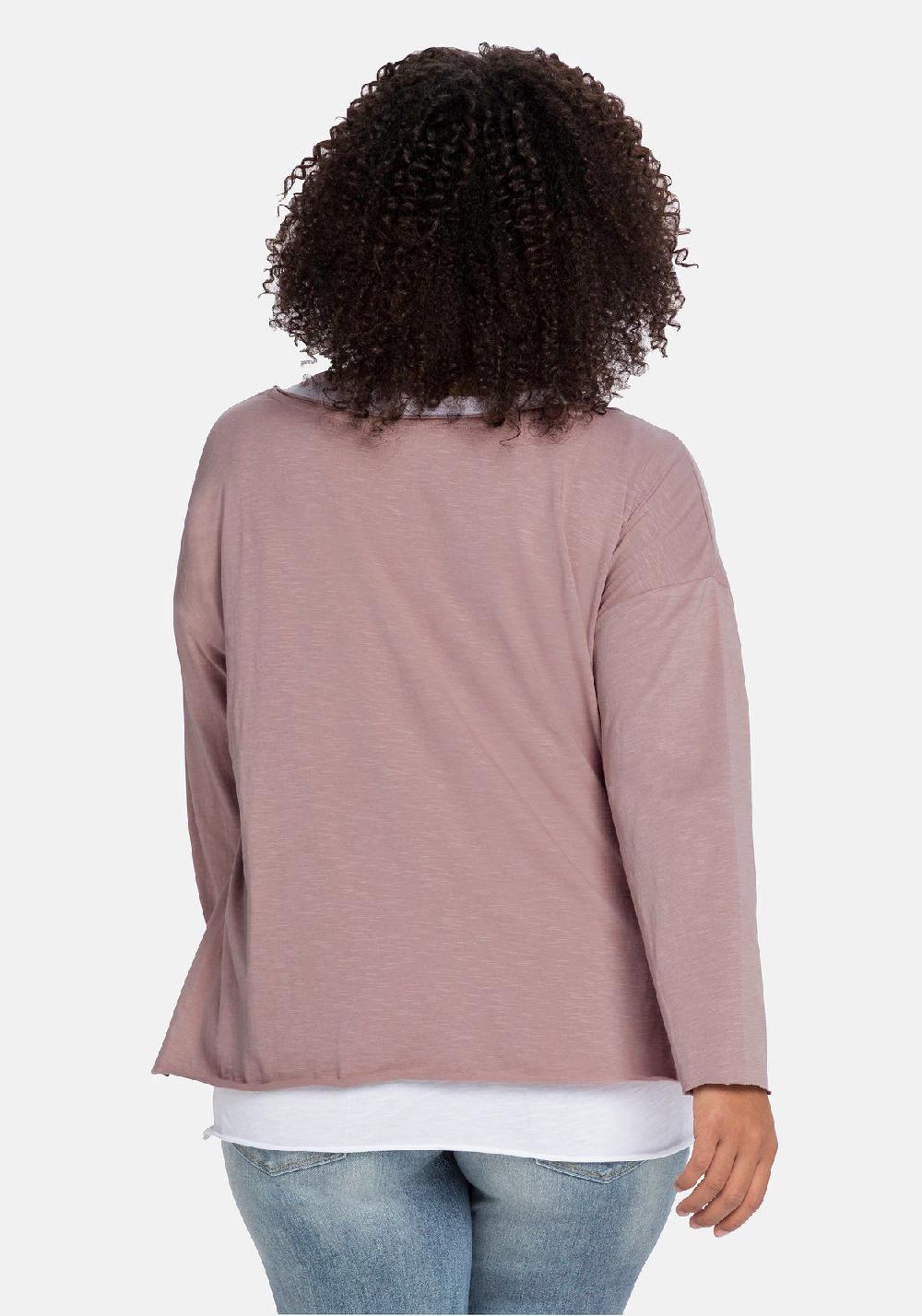 Sheego By JoeBrowns Langarmshirt Mit Kontrastfarbenem Tanktop