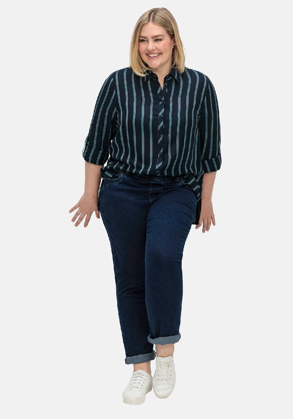 Sheego Gerade Jeans Mit Powernetz-Einsatz