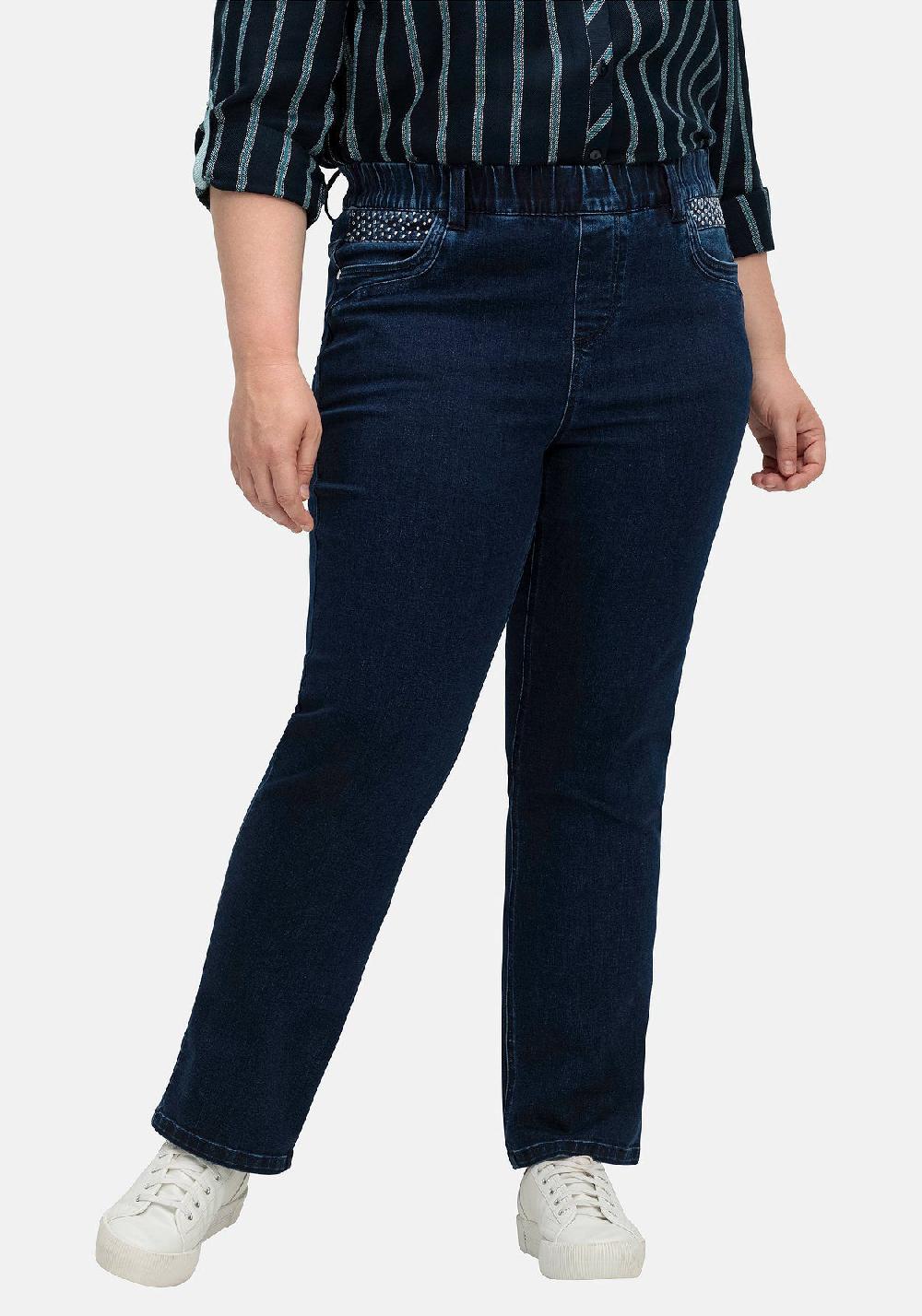 Sheego Gerade Jeans Mit Powernetz-Einsatz