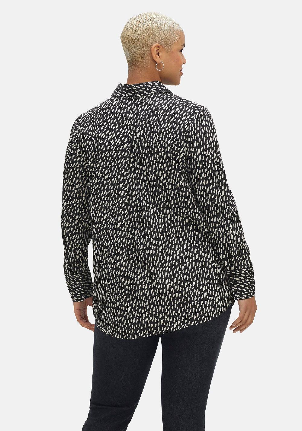 Sheego Hemdbluse Mit Alloverdruck Aus Popeline-Qualität