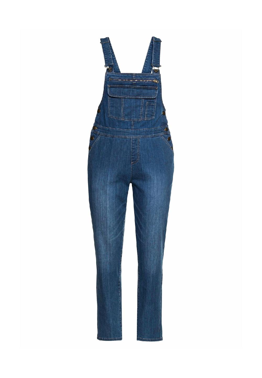 sheego Jeans-Latzhose in Latzform aus elastischem Baumwollmix