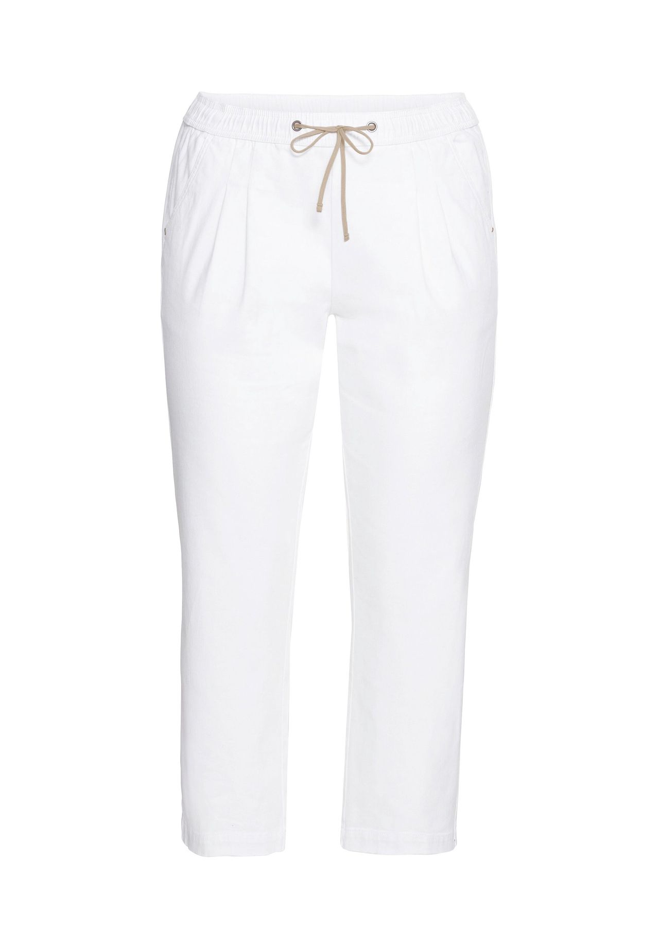 sheego Joggpants mit dehnbarem Bund und Bindeband