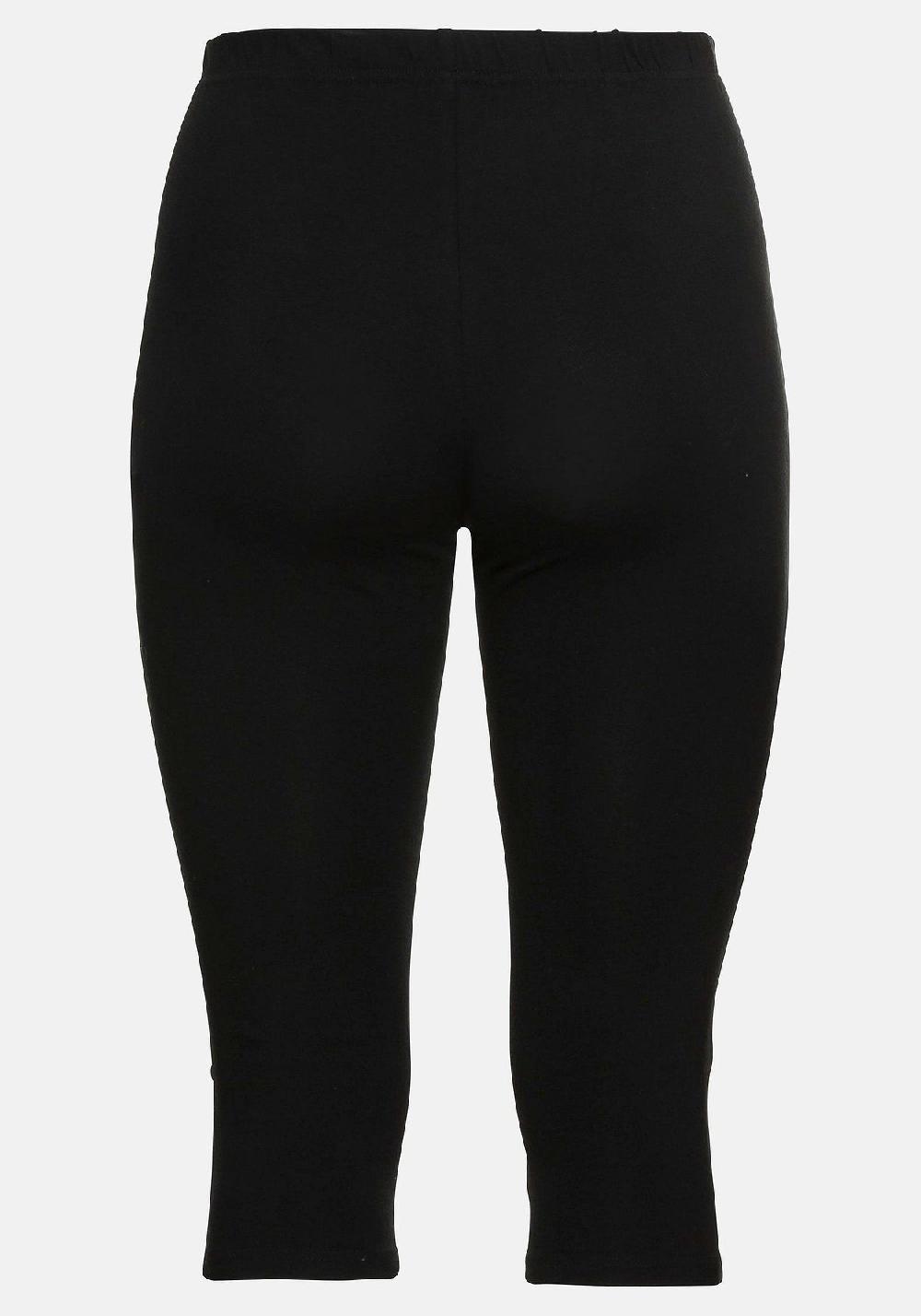 Sheego Leggings Mit Raffung Und Deko-Knöpfen Am Saum