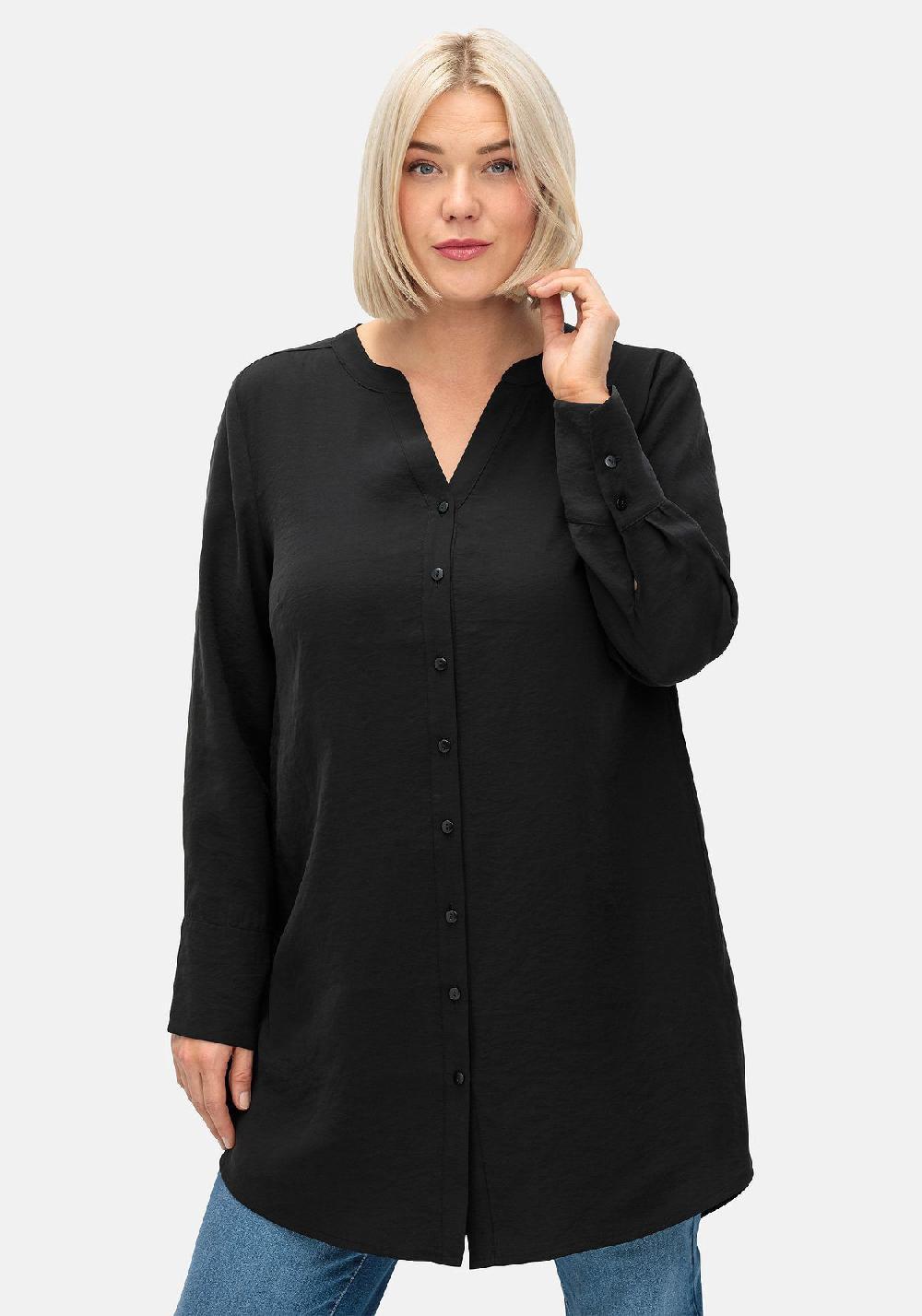 Sheego Longbluse Mit Raffung Am Rückenteil