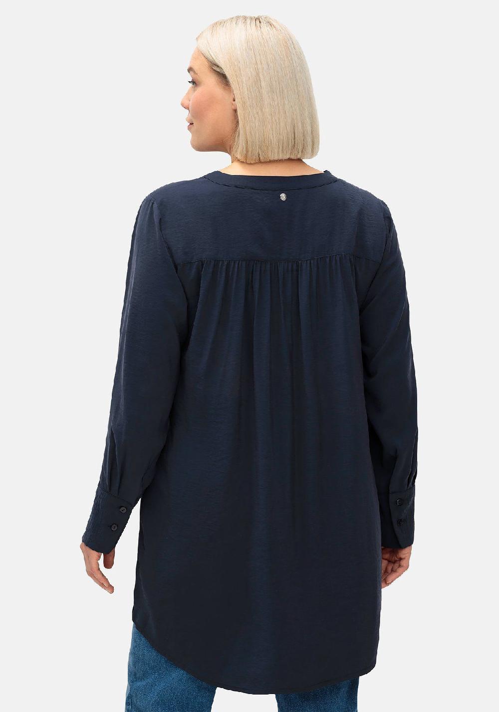 Sheego Longbluse Mit Raffung Am Rückenteil