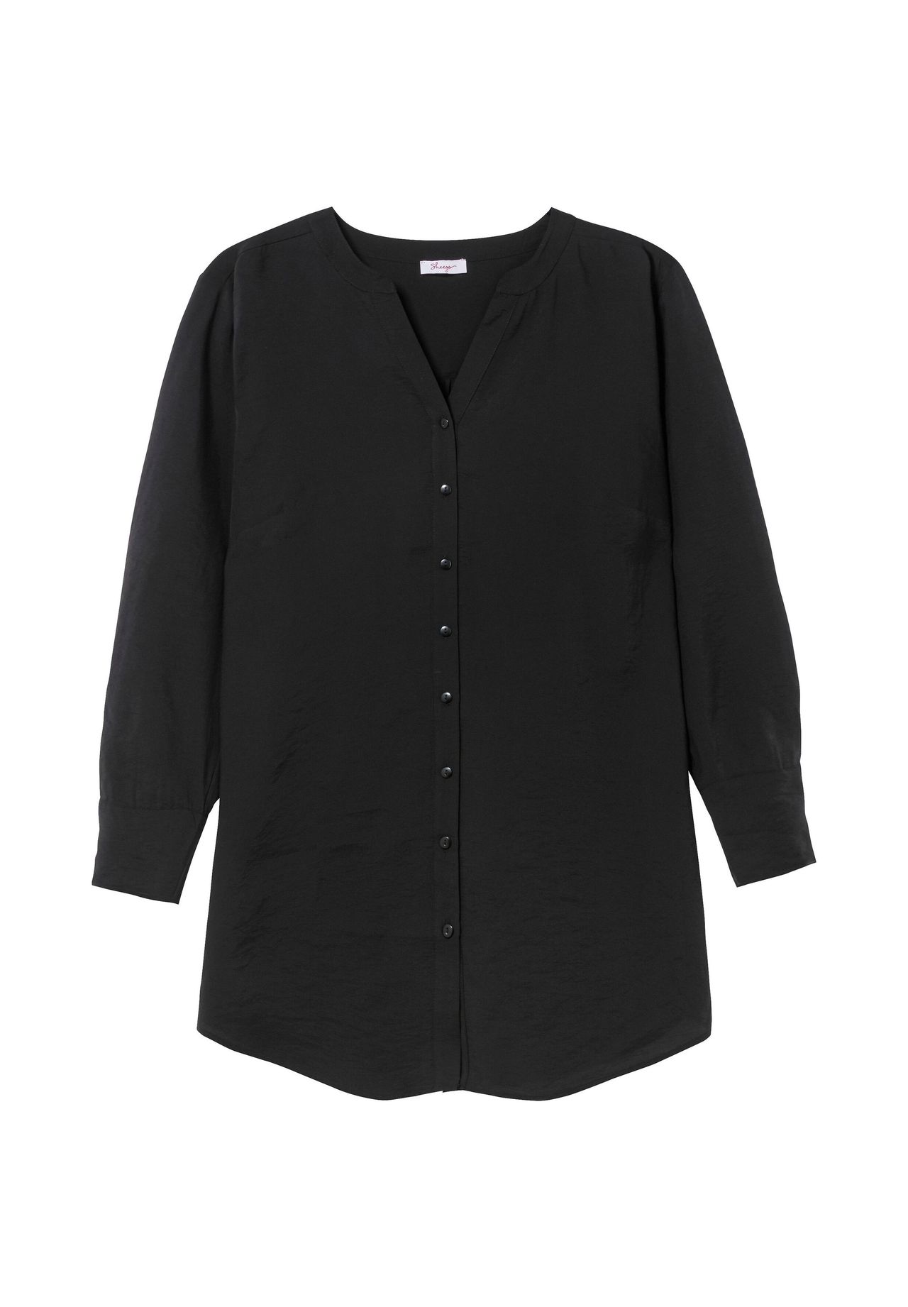 sheego Longbluse mit Raffung am Rückenteil