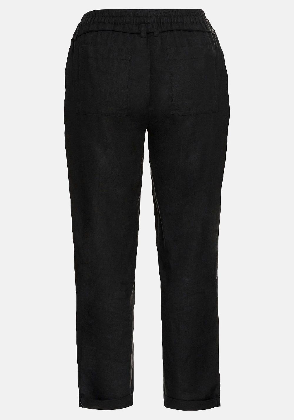 Sheego Schlupfhose Im Leinen-Mix