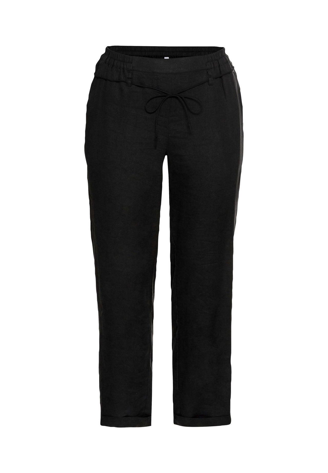 sheego Schlupfhose im Leinen-Mix