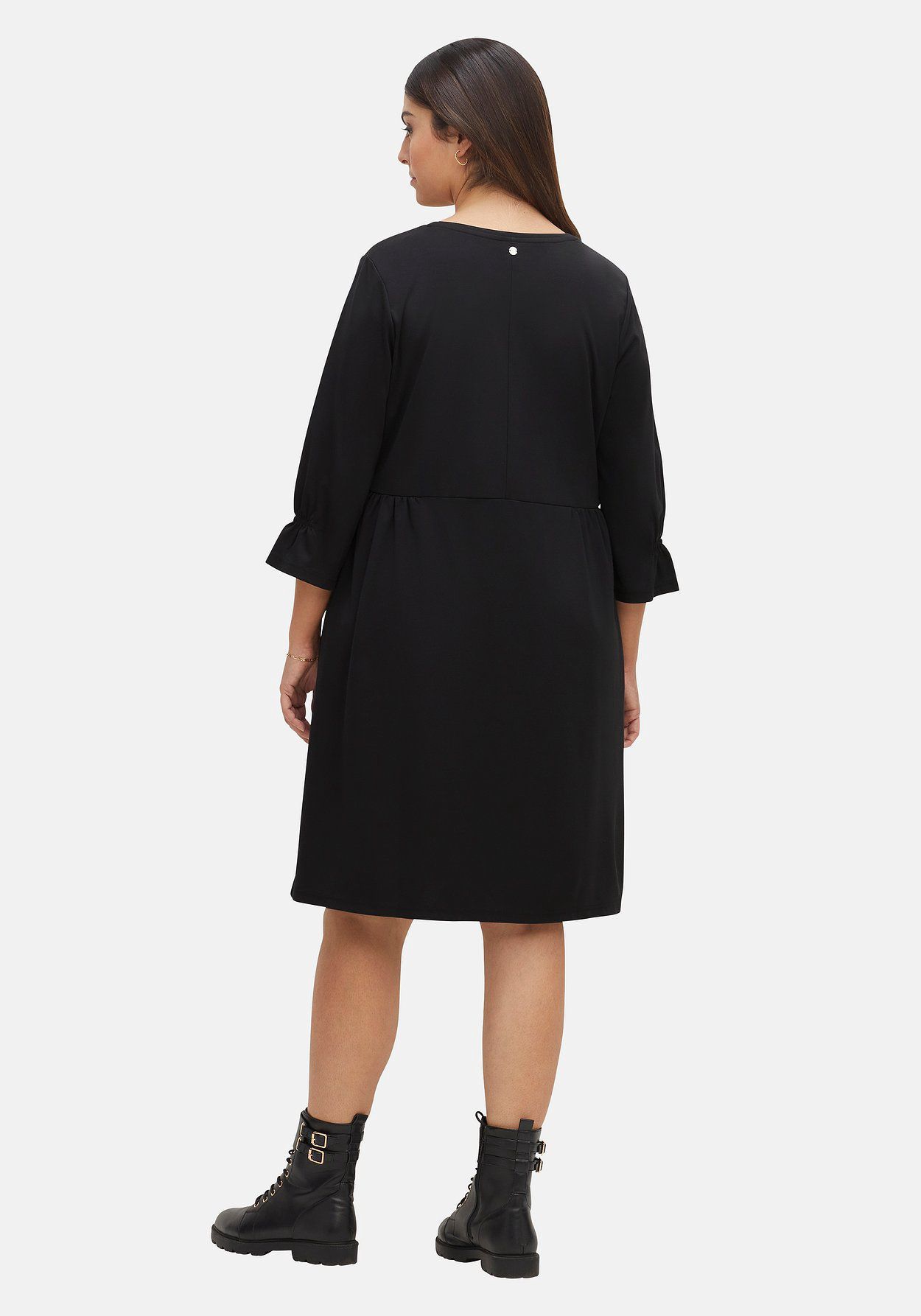 Sheego Shirtkleid Mit Gerafften 3/4-Ärmeln