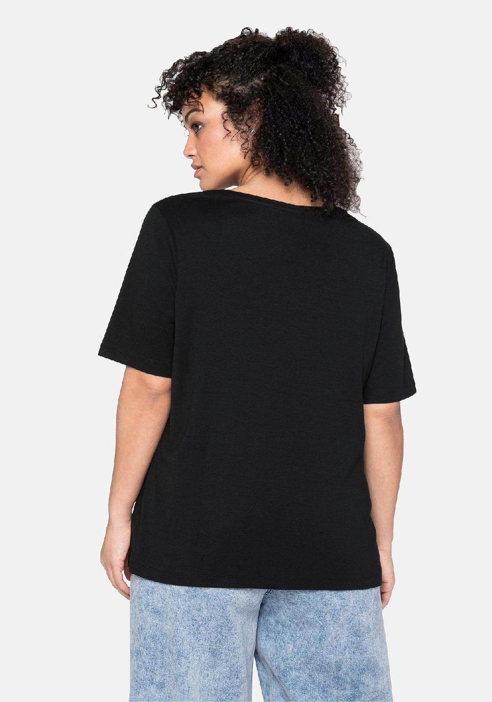 Sheego T-Shirt Aus Reiner Baumwolle