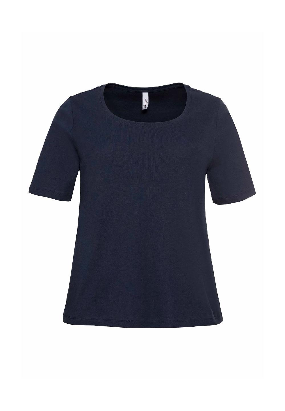 sheego T-Shirt aus reiner Baumwolle