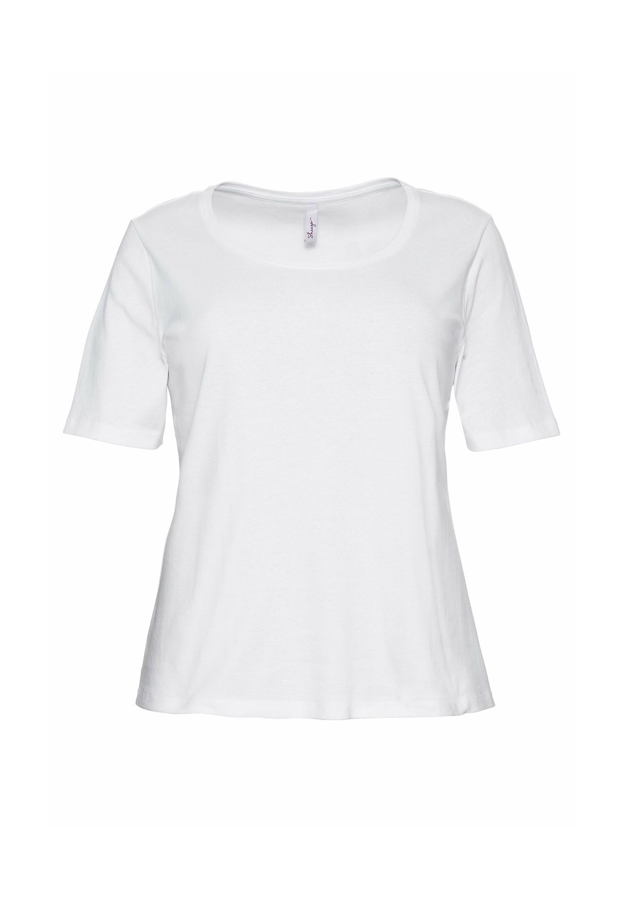 sheego T-Shirt aus reiner Baumwolle