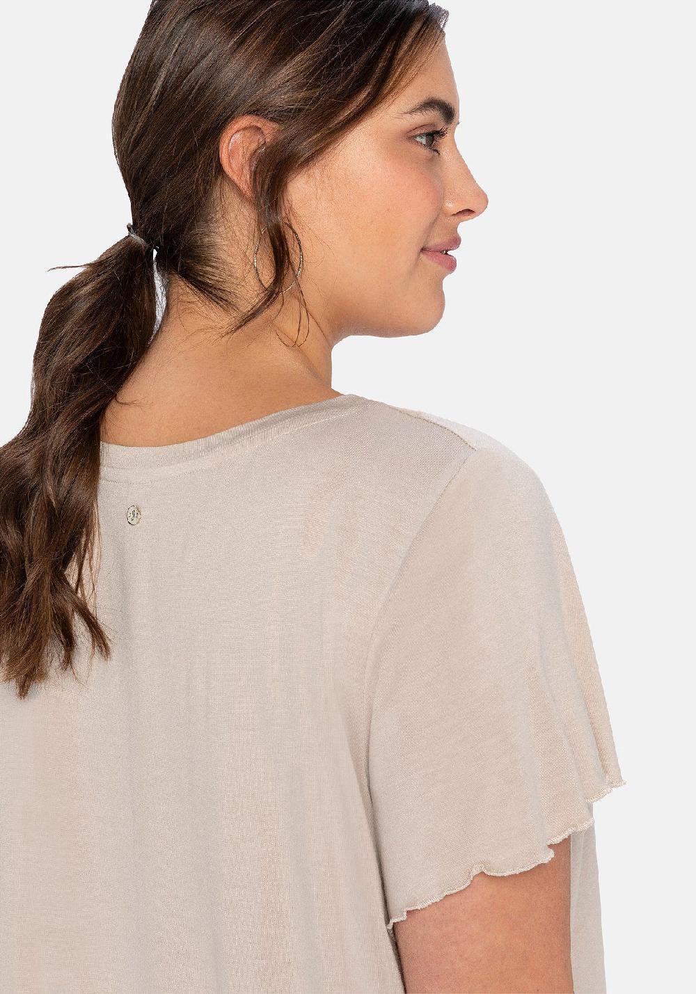 Sheego T-Shirt Mit Flügelärmeln