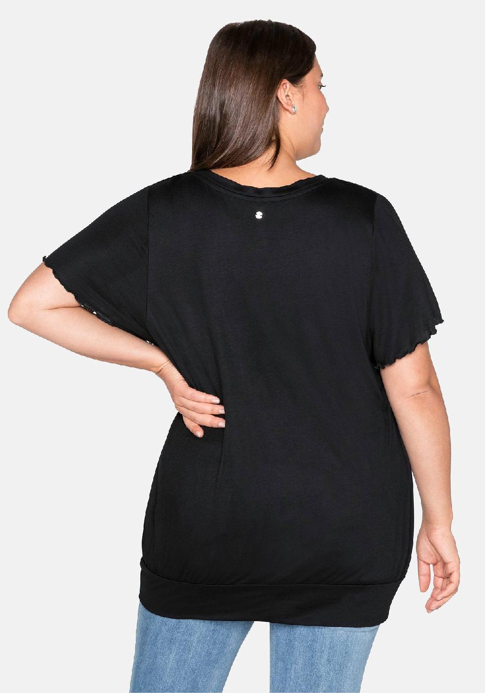 Sheego T-Shirt Mit Flügelärmeln