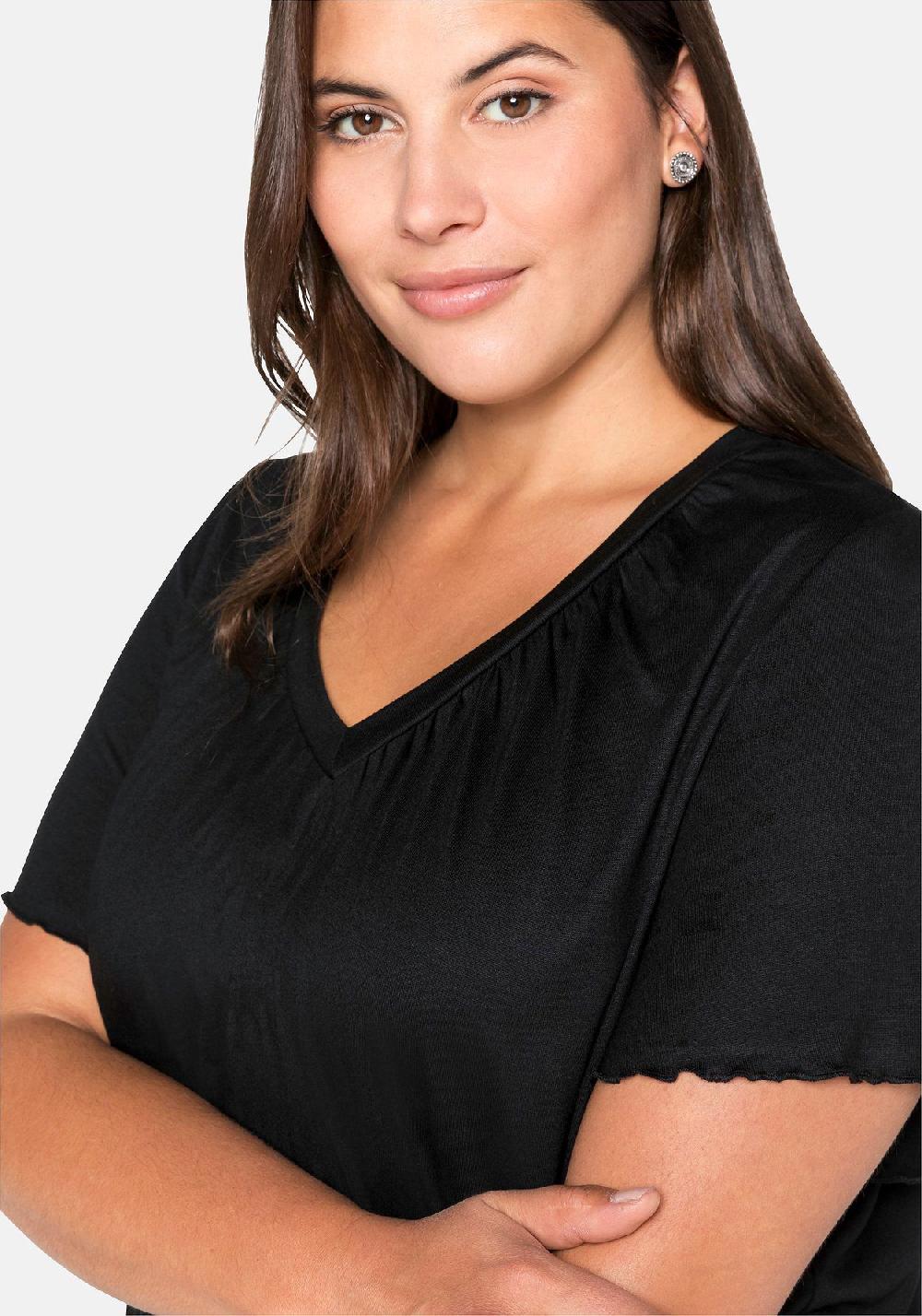 Sheego T-Shirt Mit Flügelärmeln