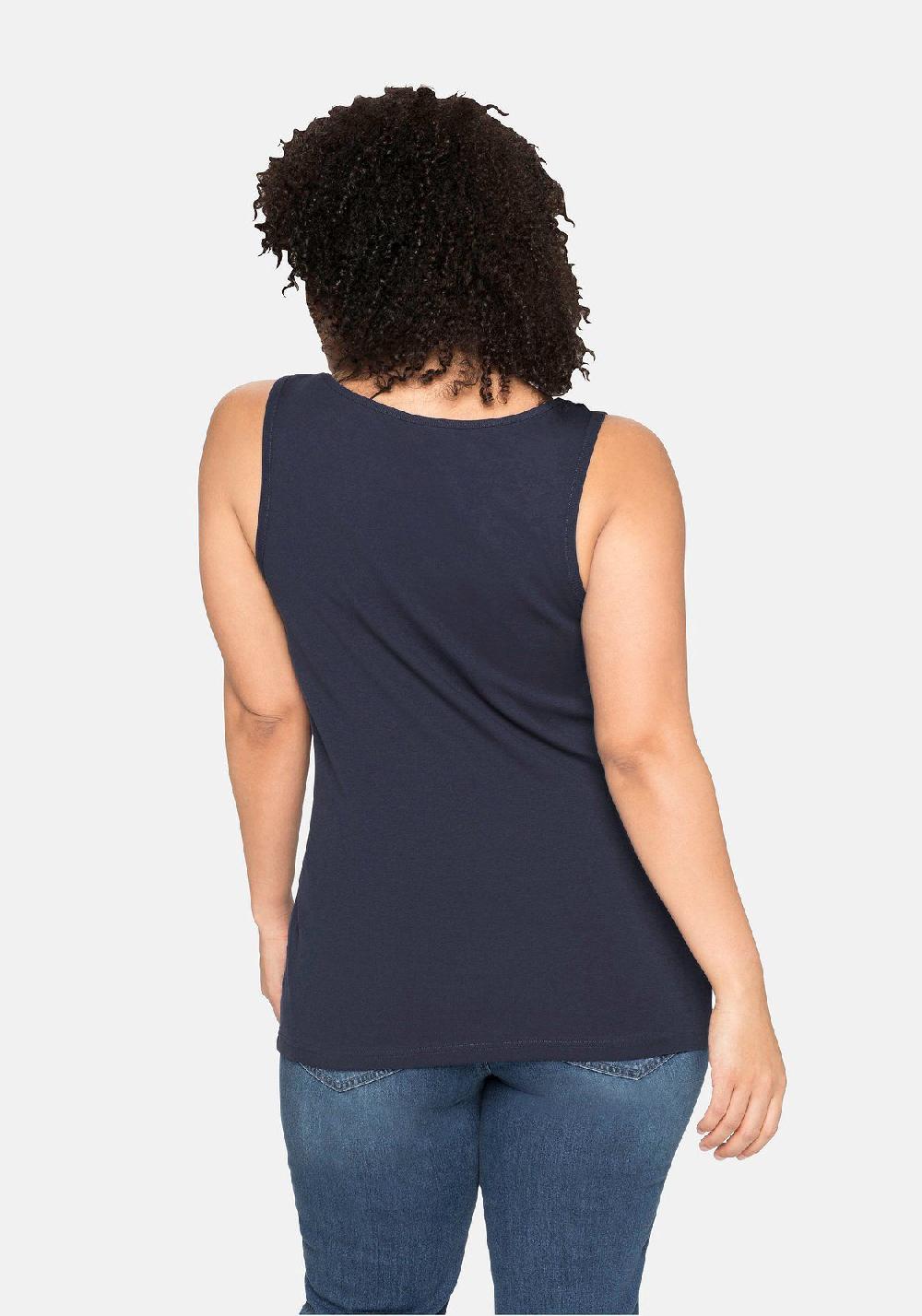 Sheego Tanktop Aus Reiner Baumwolle