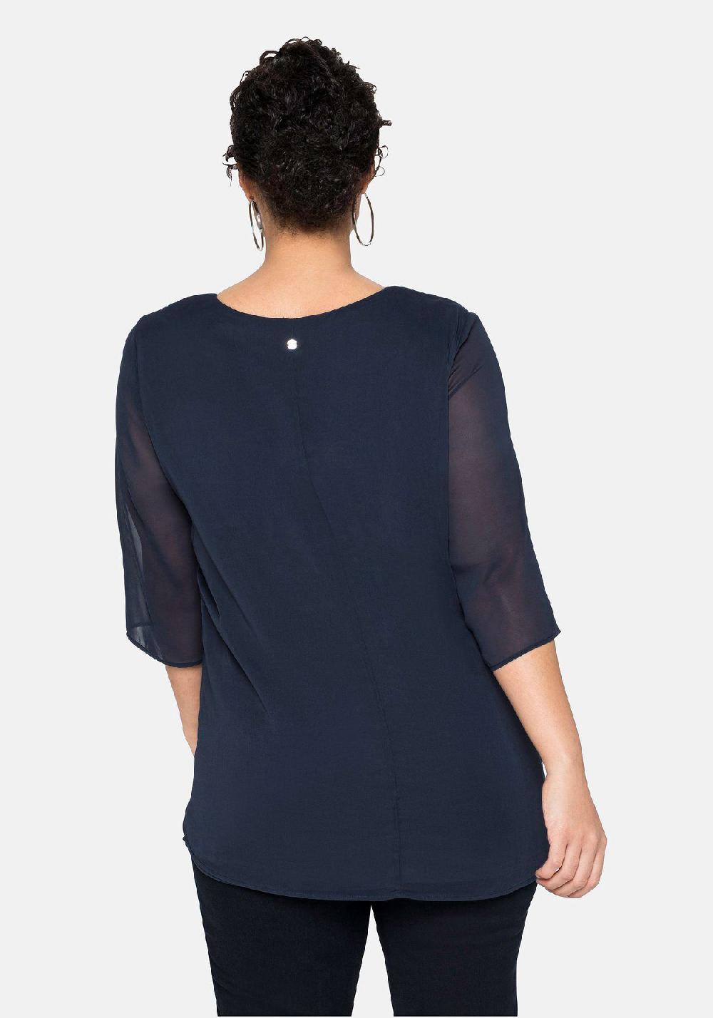 Sheego Tunika Im Lagenlook Mit Chiffon