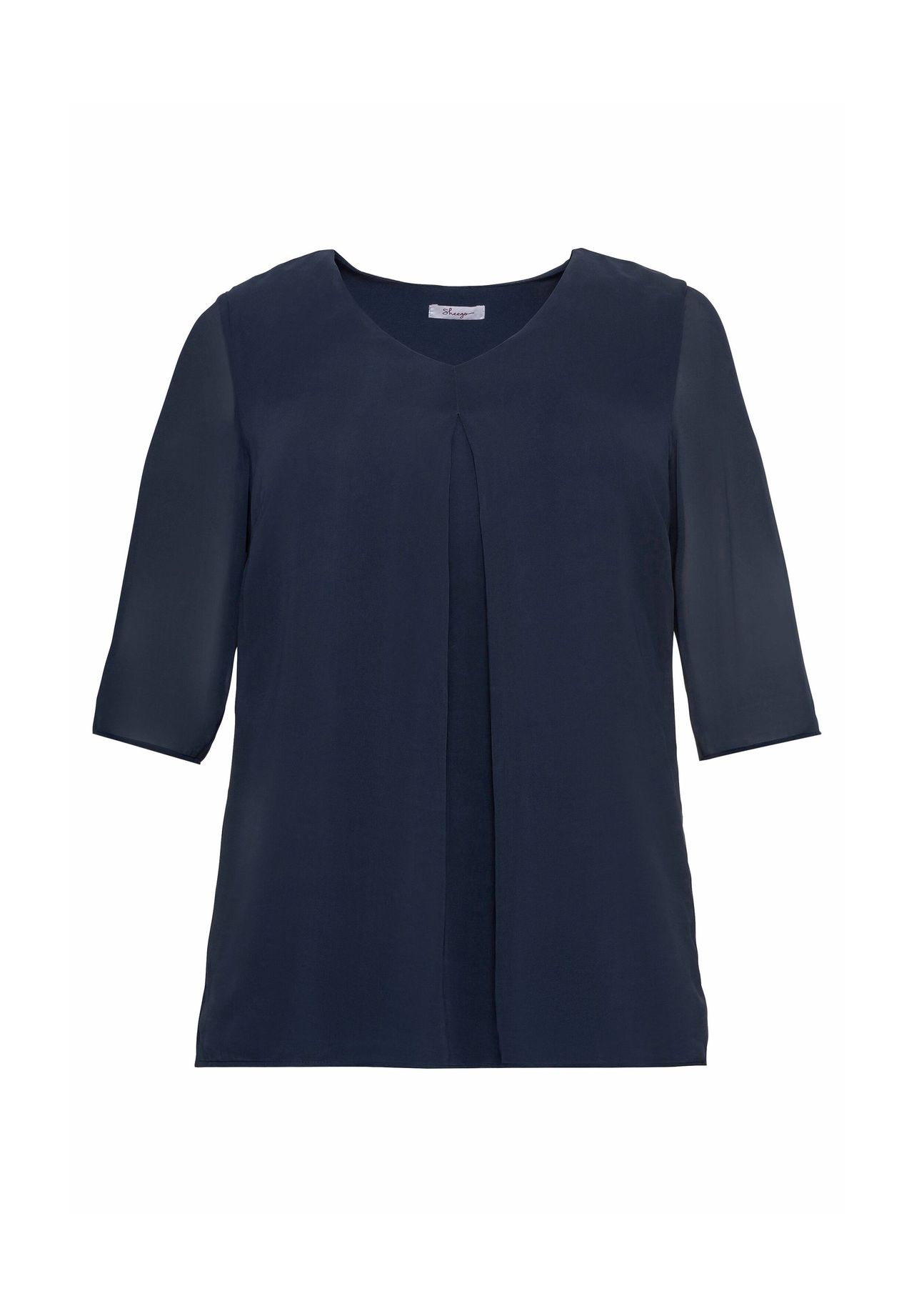 sheego Tunika im Lagenlook mit Chiffon