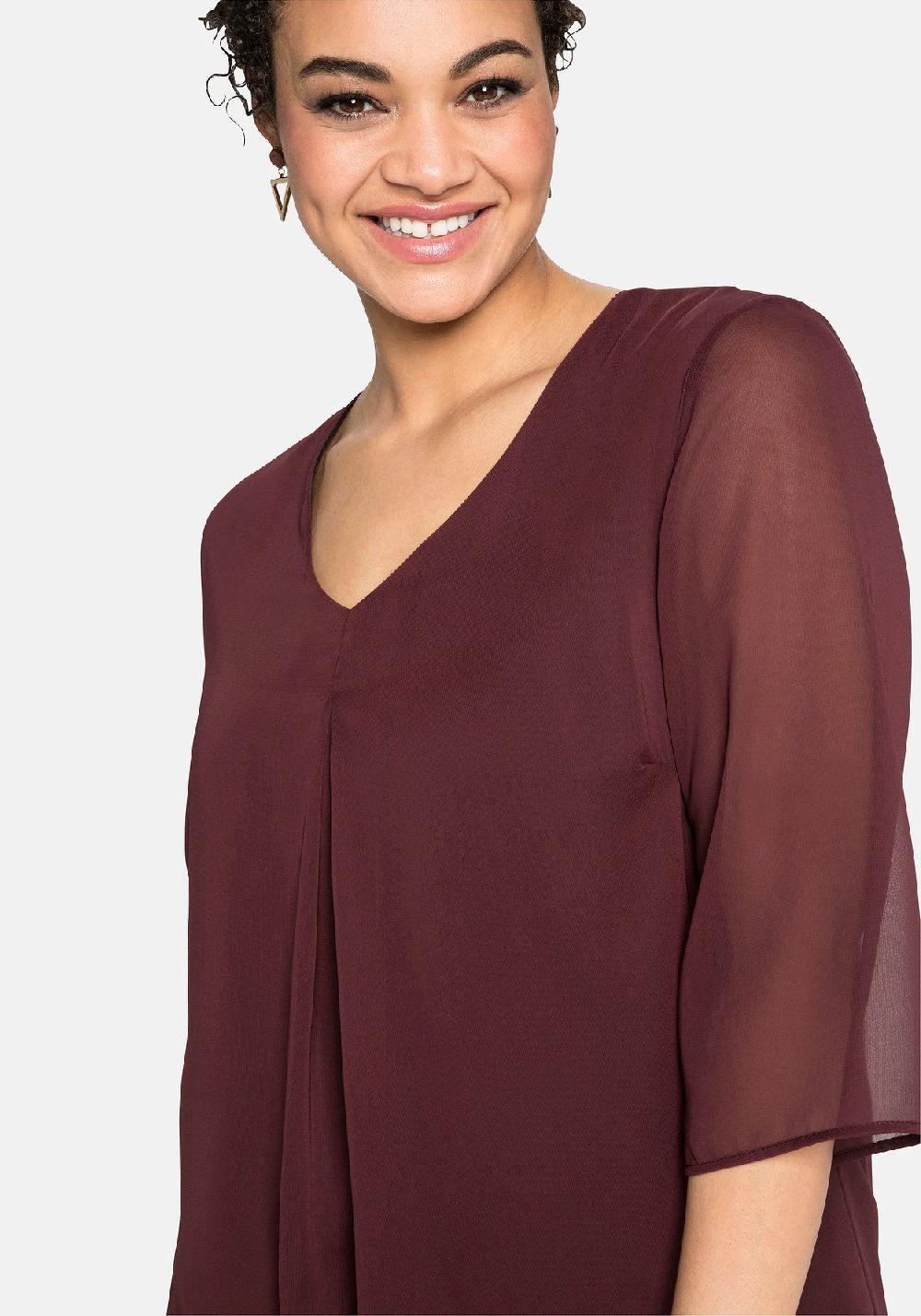 Sheego Tunika Im Lagenlook Mit Chiffon