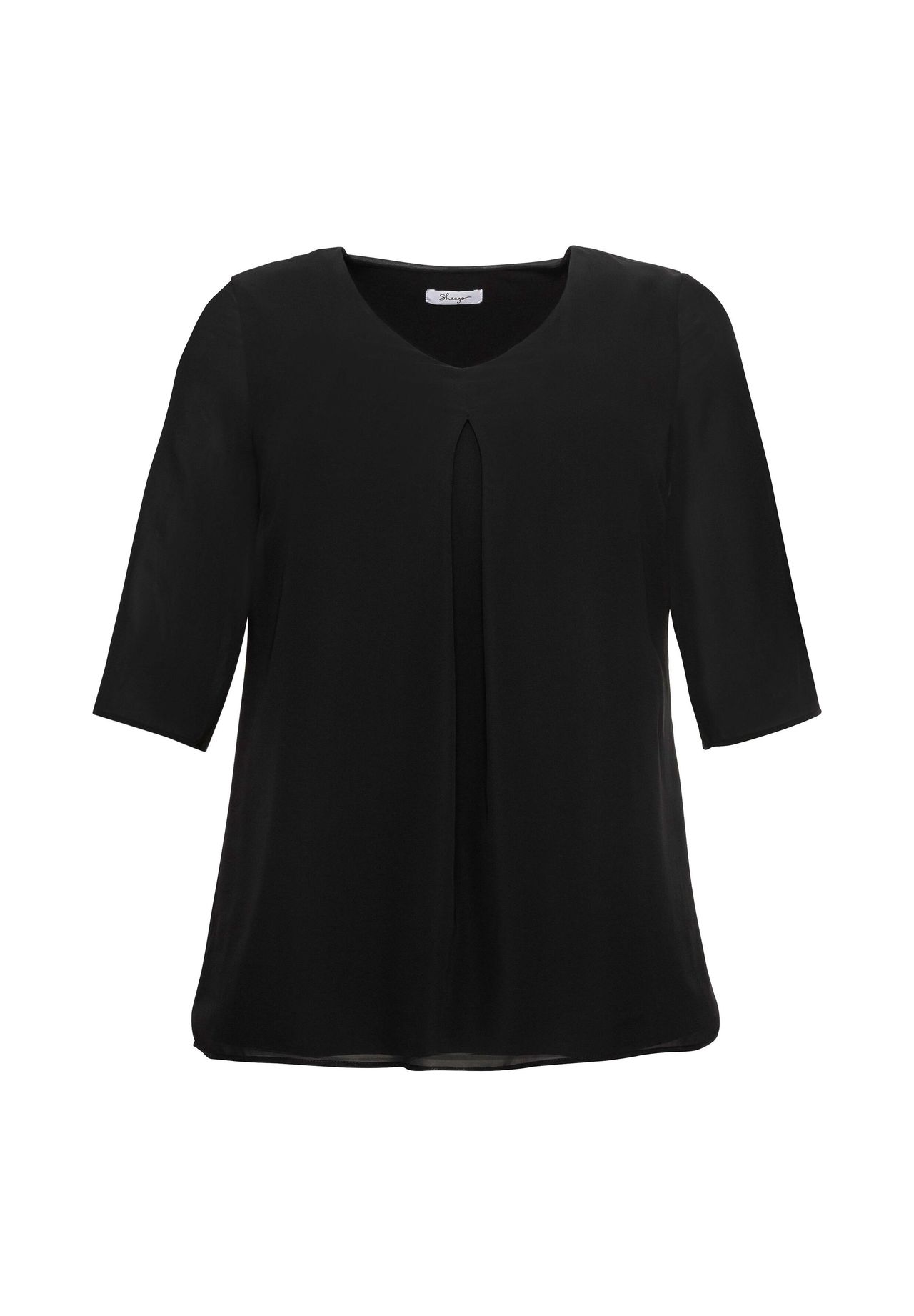 sheego Tunika im Lagenlook mit Chiffon