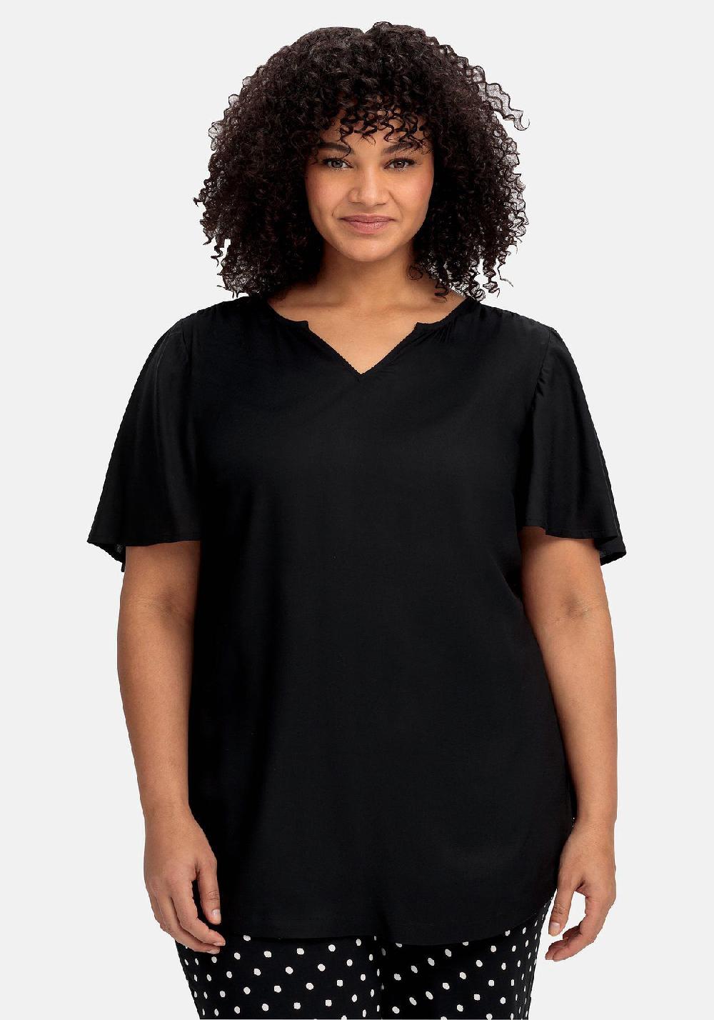 Sheego Tunika Mit Weitem Ärmel In Leichter A-Linie