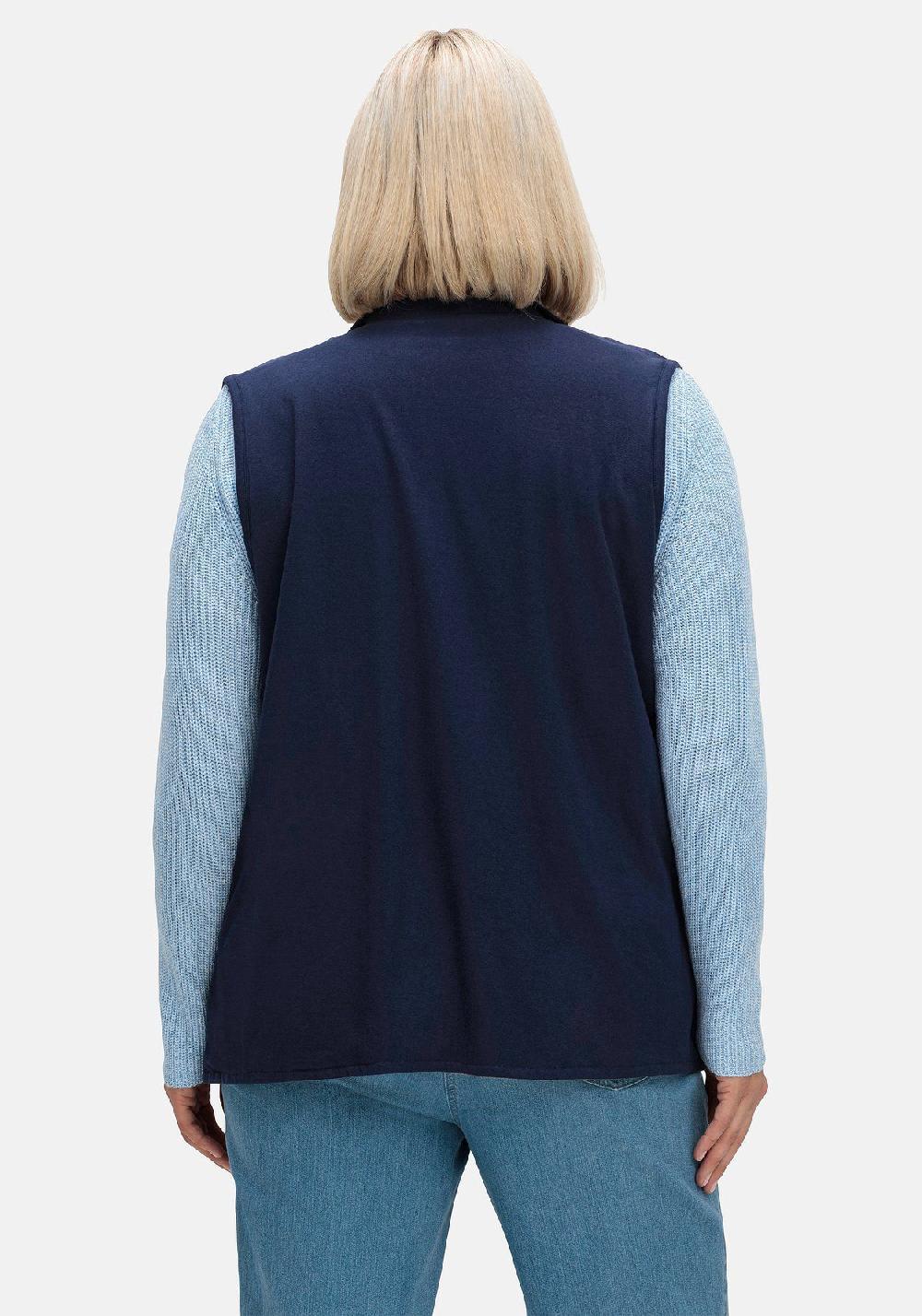 Sheego Wendeweste Zum Wenden Mit Umlegekragen