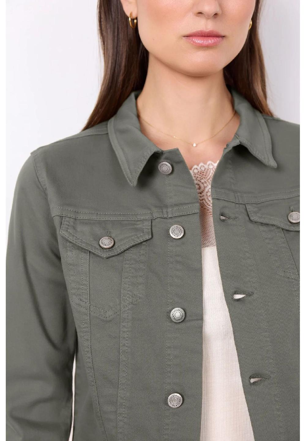 SOYACONCEPT Jeansjacke "SC-Erna 2" Brusttaschen Knopfleiste Für Damen