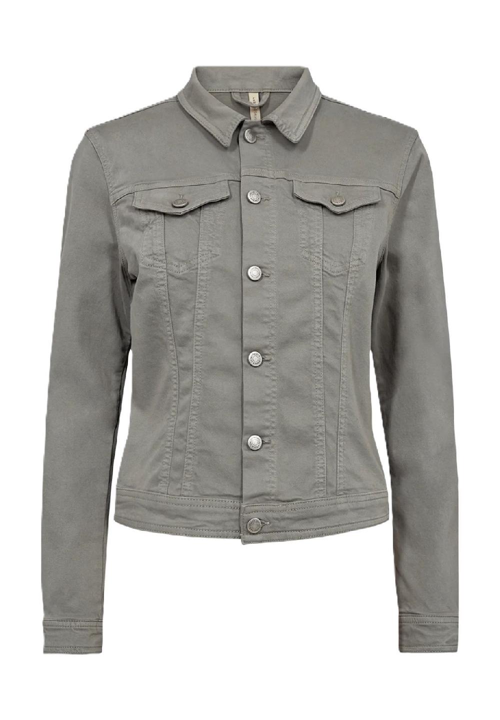 SOYACONCEPT Jeansjacke "SC-Erna 2" Brusttaschen Knopfleiste für Damen
