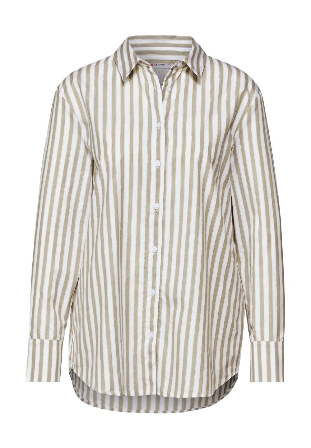 Street One Hemdbluse Glitzerfäden für Damen