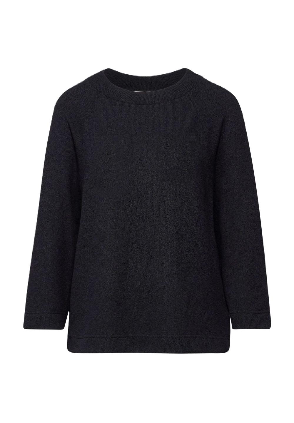 Street One Shirt 3/4-Arm U-Boot-Ausschnitt für Damen