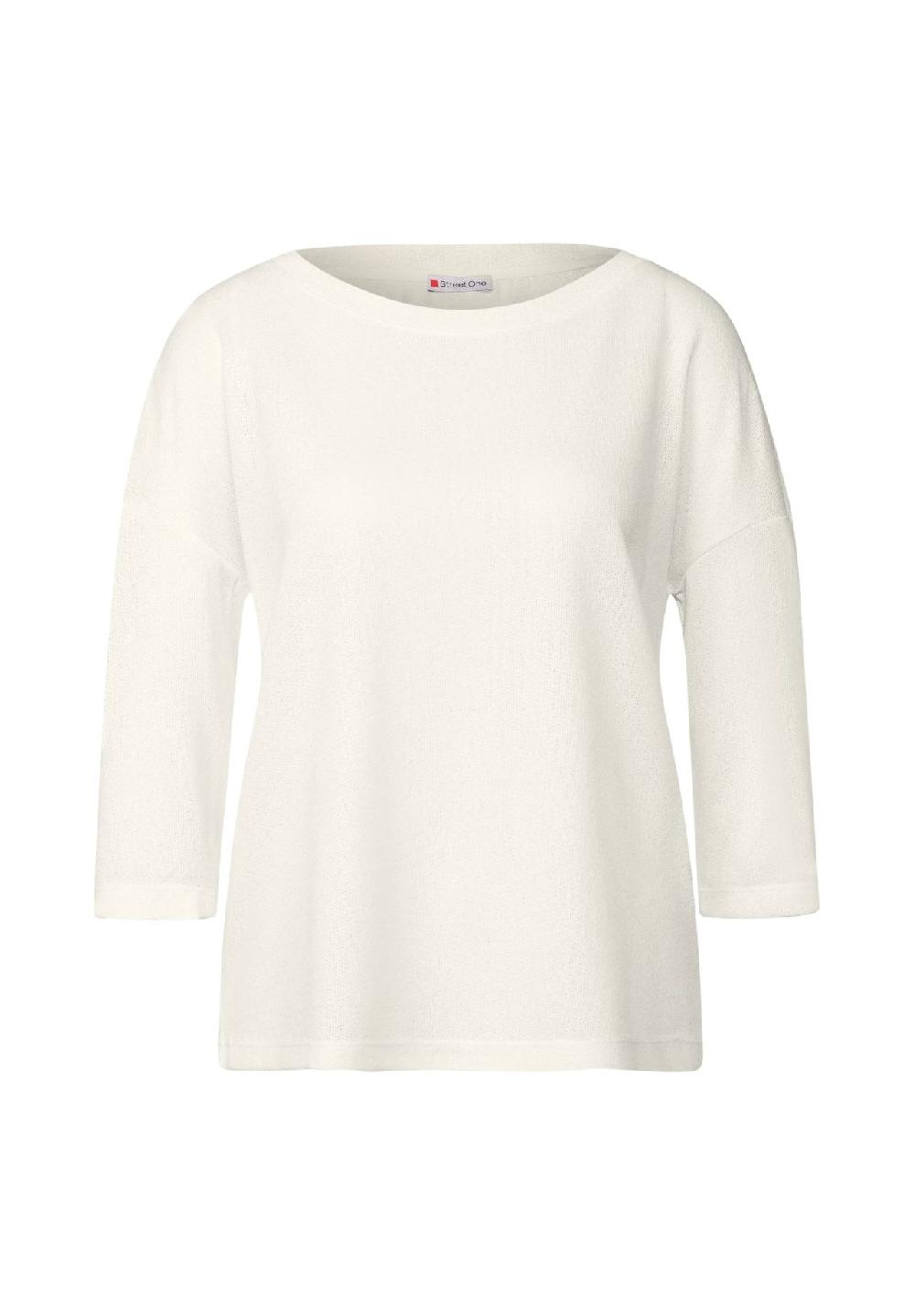 Street One Shirt U-Boot-Ausschnitt 3/4-Arm für Damen