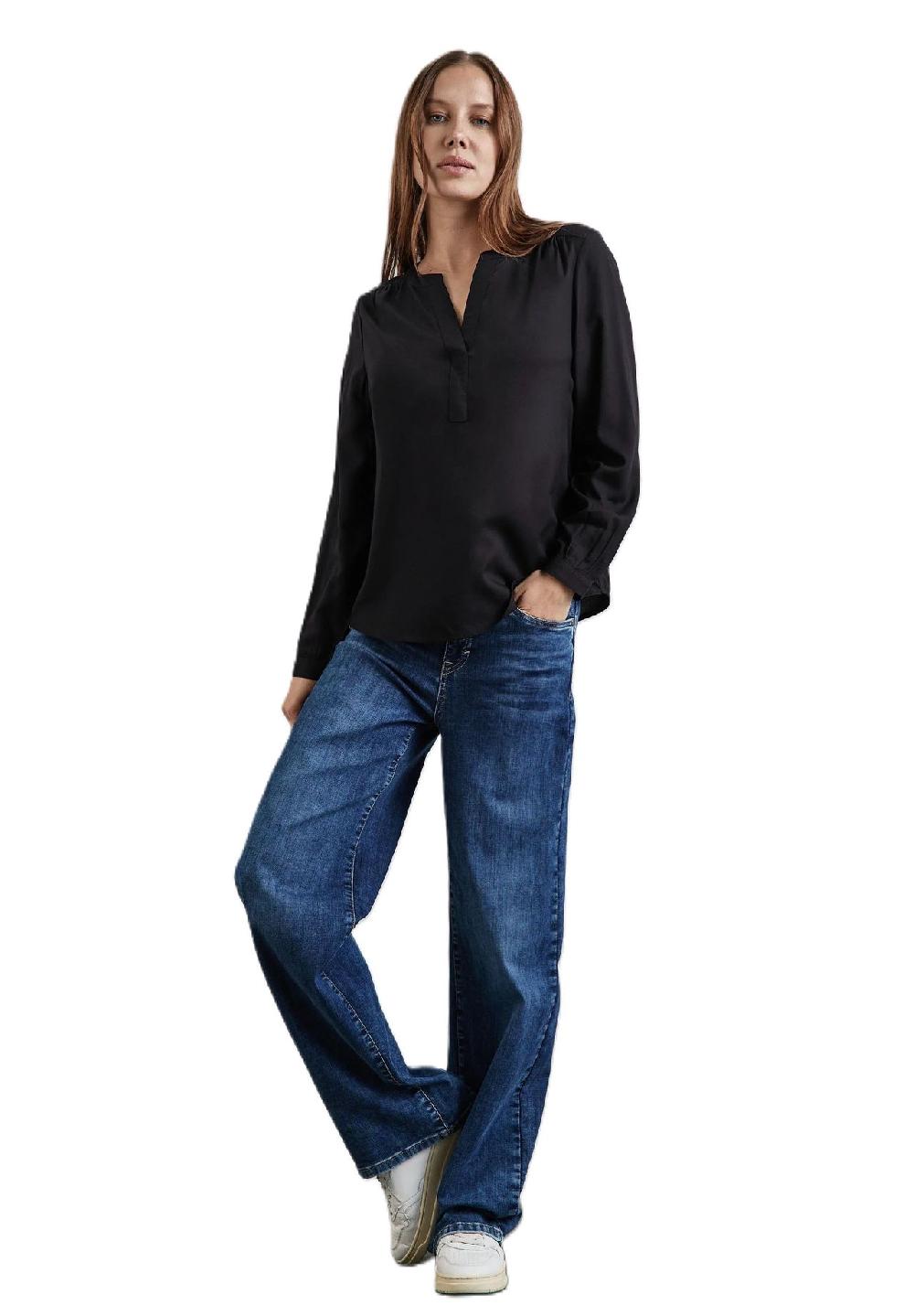 Street One Shirtbluse Split-Neck Für Damen