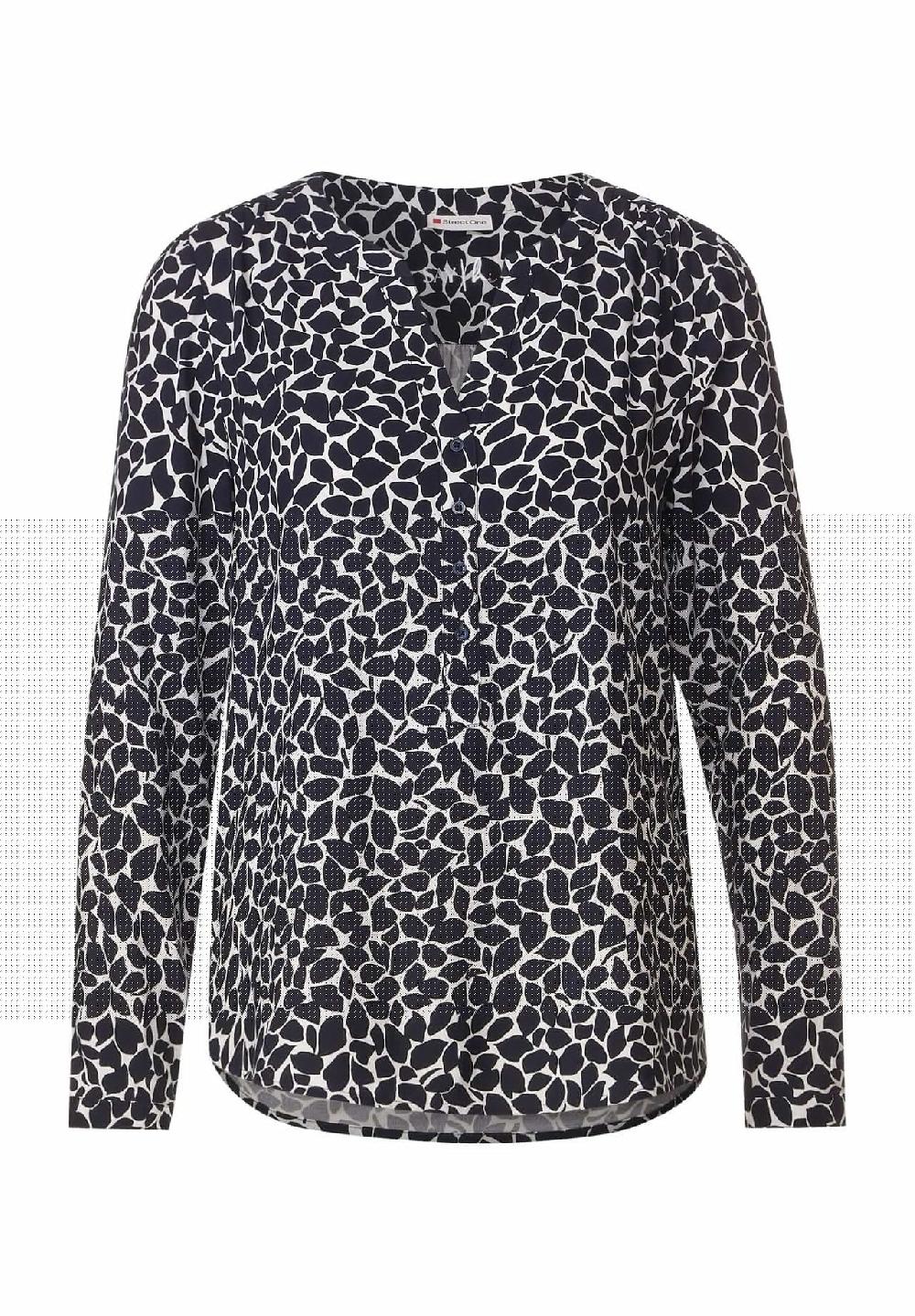 Street One Shirtbluse Split-Neck Langarm für Damen