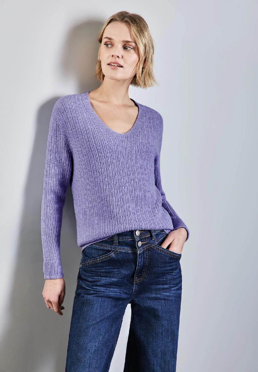 Street One Strickpullover V-Ausschnitt Für Damen