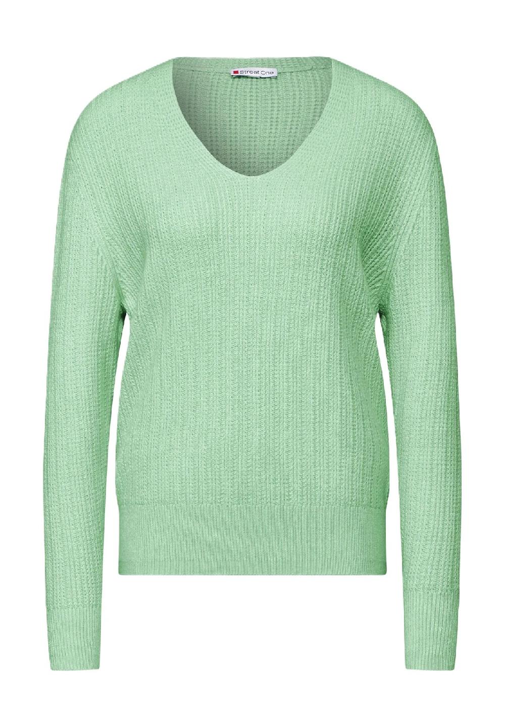 Street One Strickpullover V-Ausschnitt für Damen