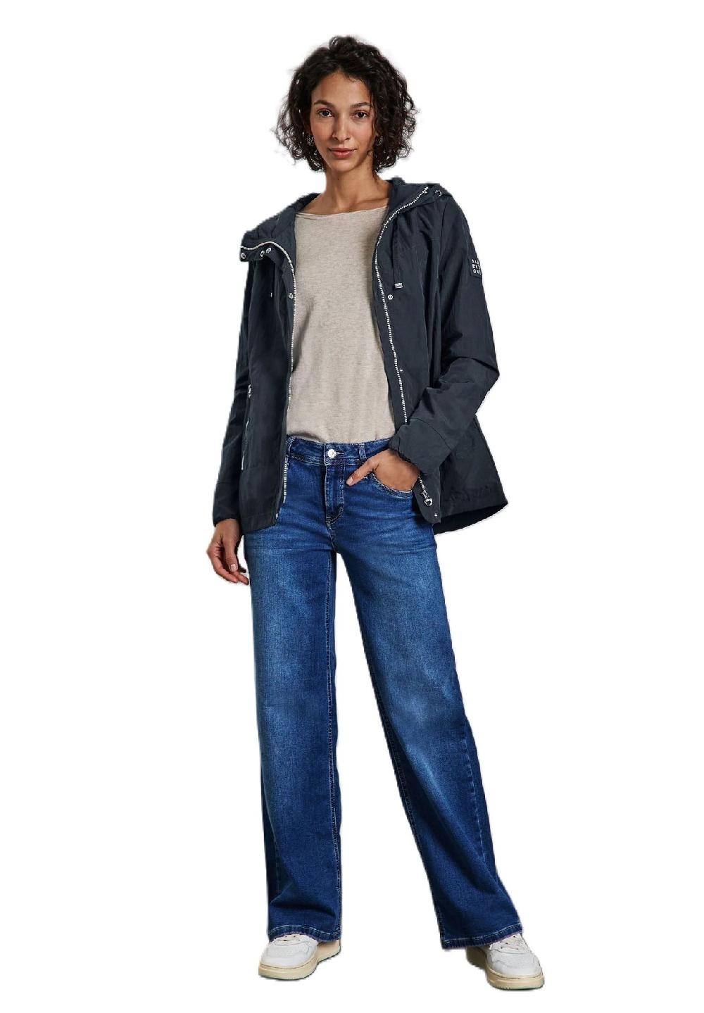 Street One Windbreaker Verdeckter Reißverschluss Patch Für Damen