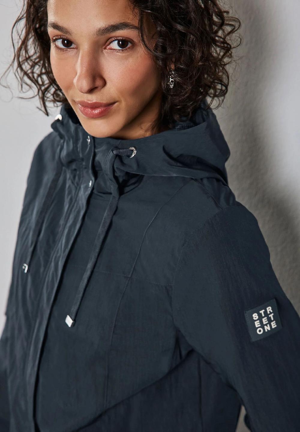 Street One Windbreaker Verdeckter Reißverschluss Patch Für Damen
