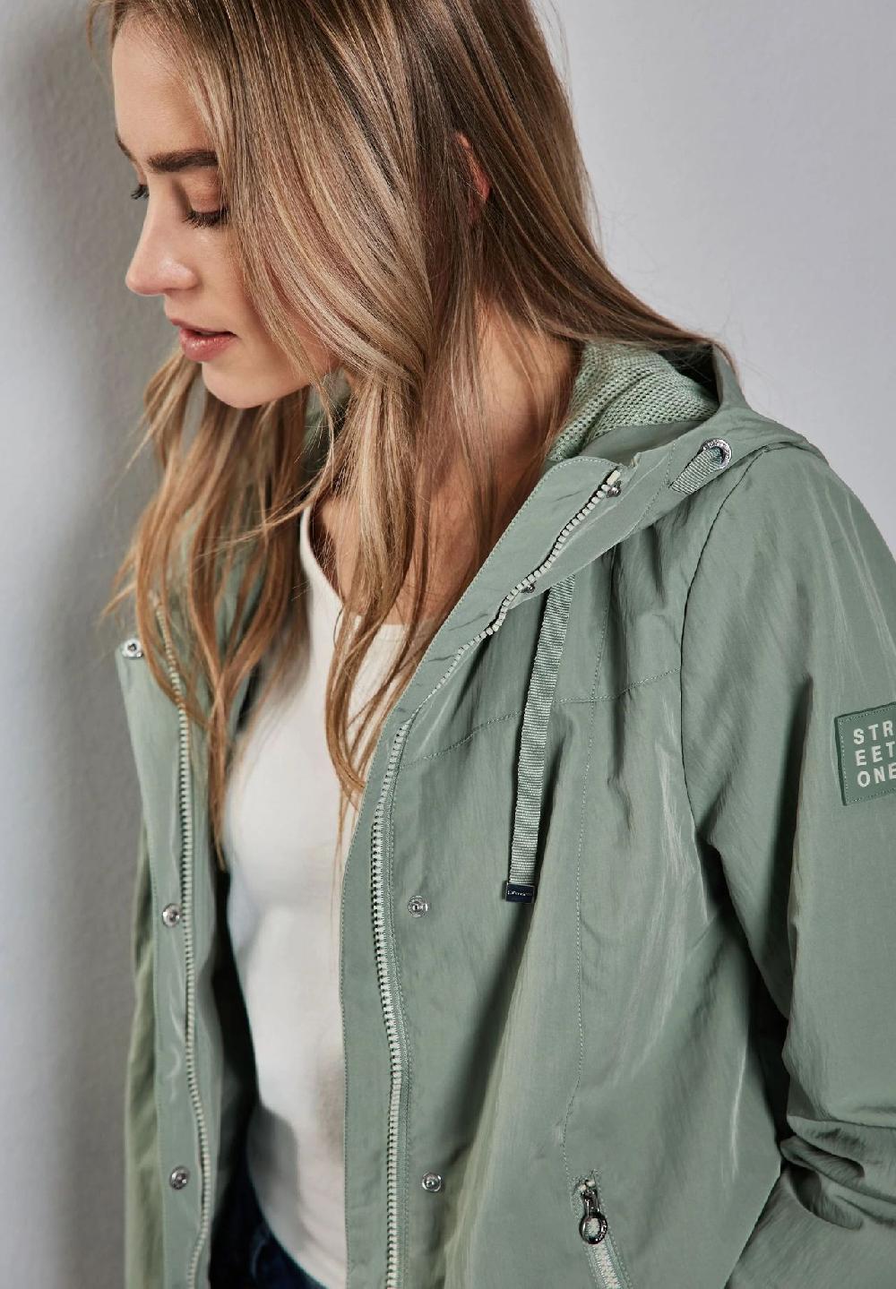 Street One Windbreaker Verdeckter Reißverschluss Patch Für Damen