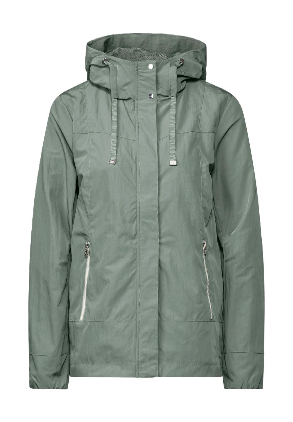 Street One Windbreaker verdeckter Reißverschluss Patch für Damen