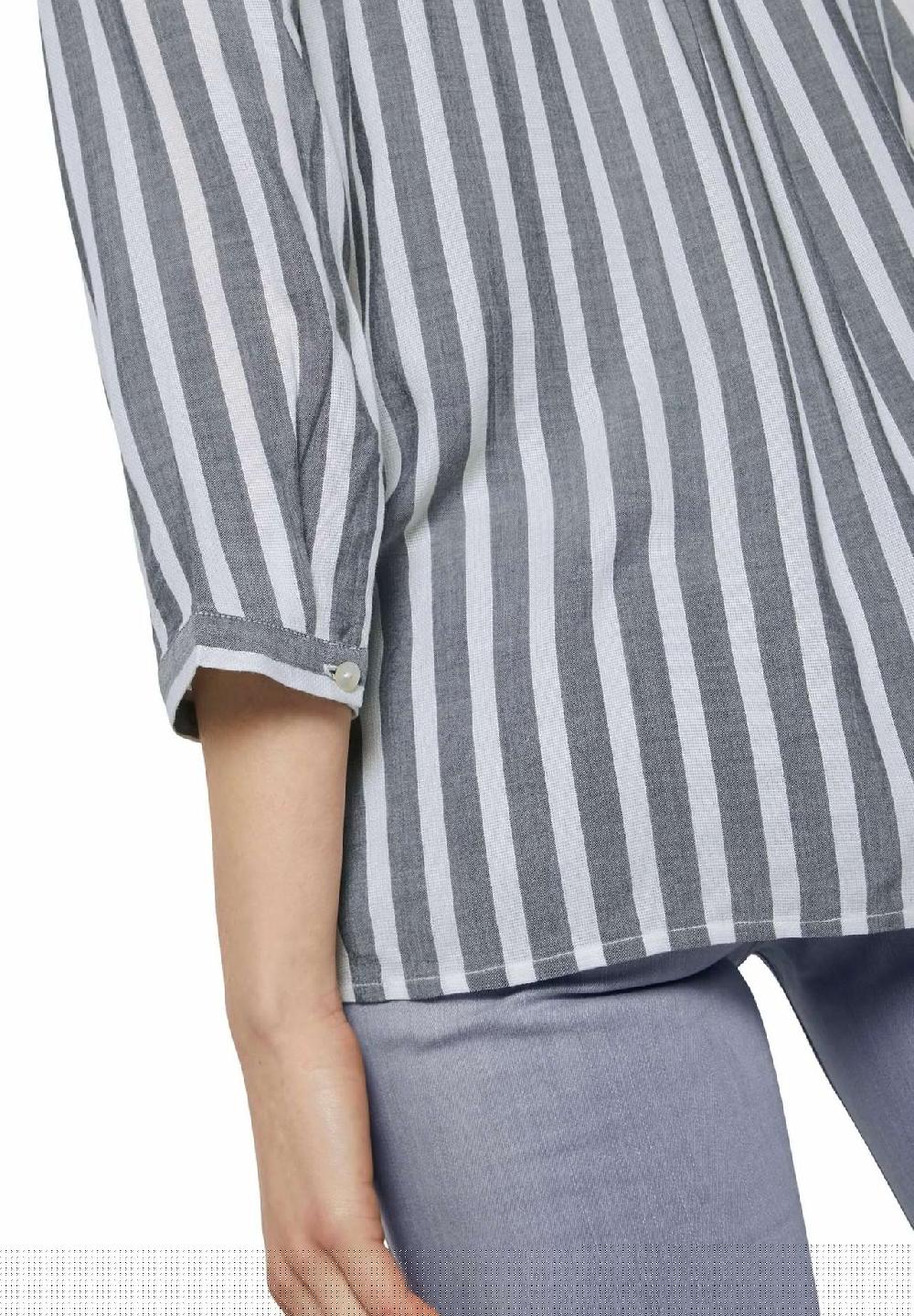 TOM TAILOR Shirtbluse Brusttaschen 3/4-Arm Für Damen