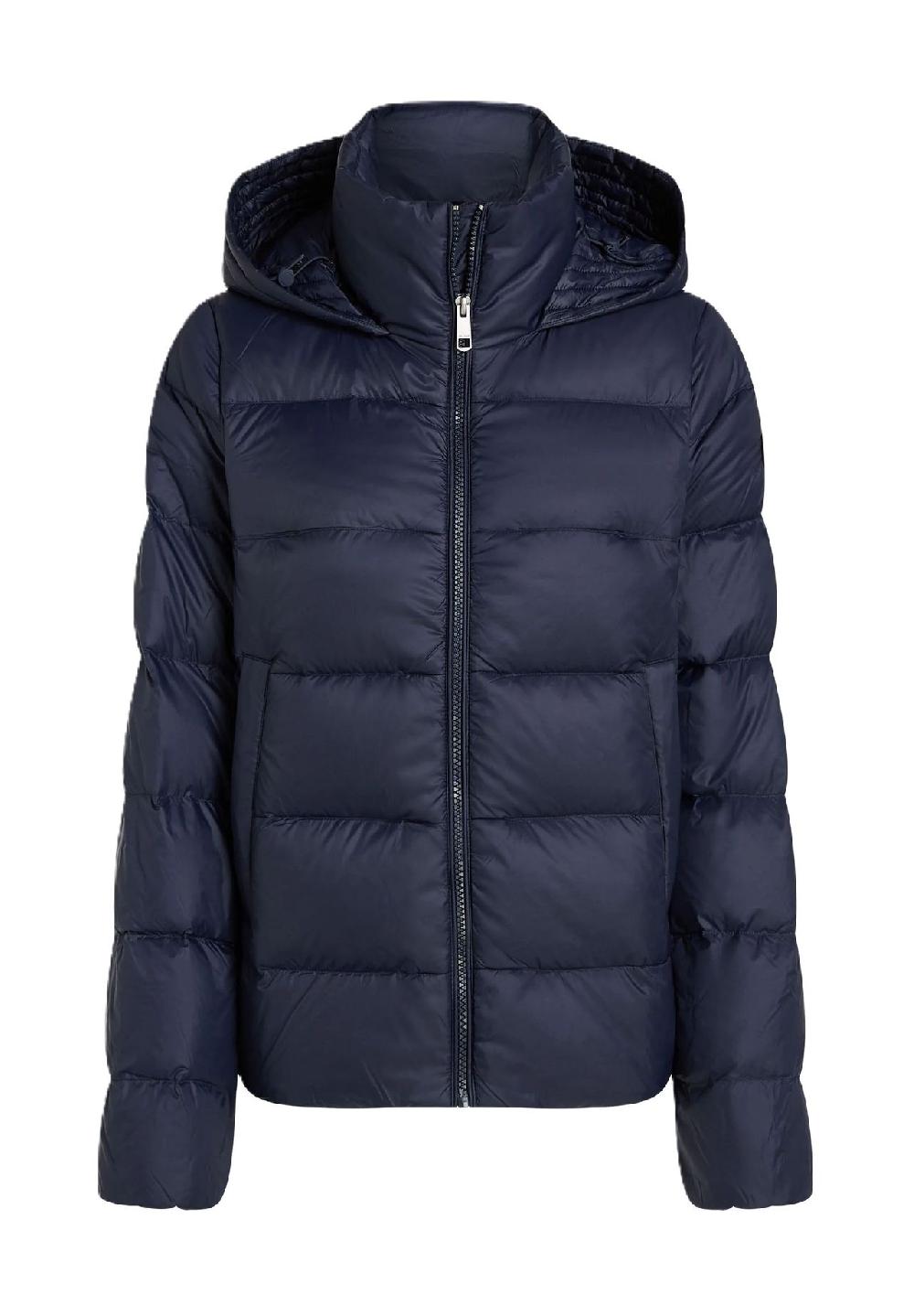 TOMMY HILFIGER Steppjacke Stehkragen Logo-Patch für Damen