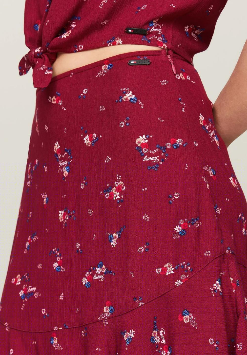 TOMMY Jeans Stufenrock Emblem Für Damen